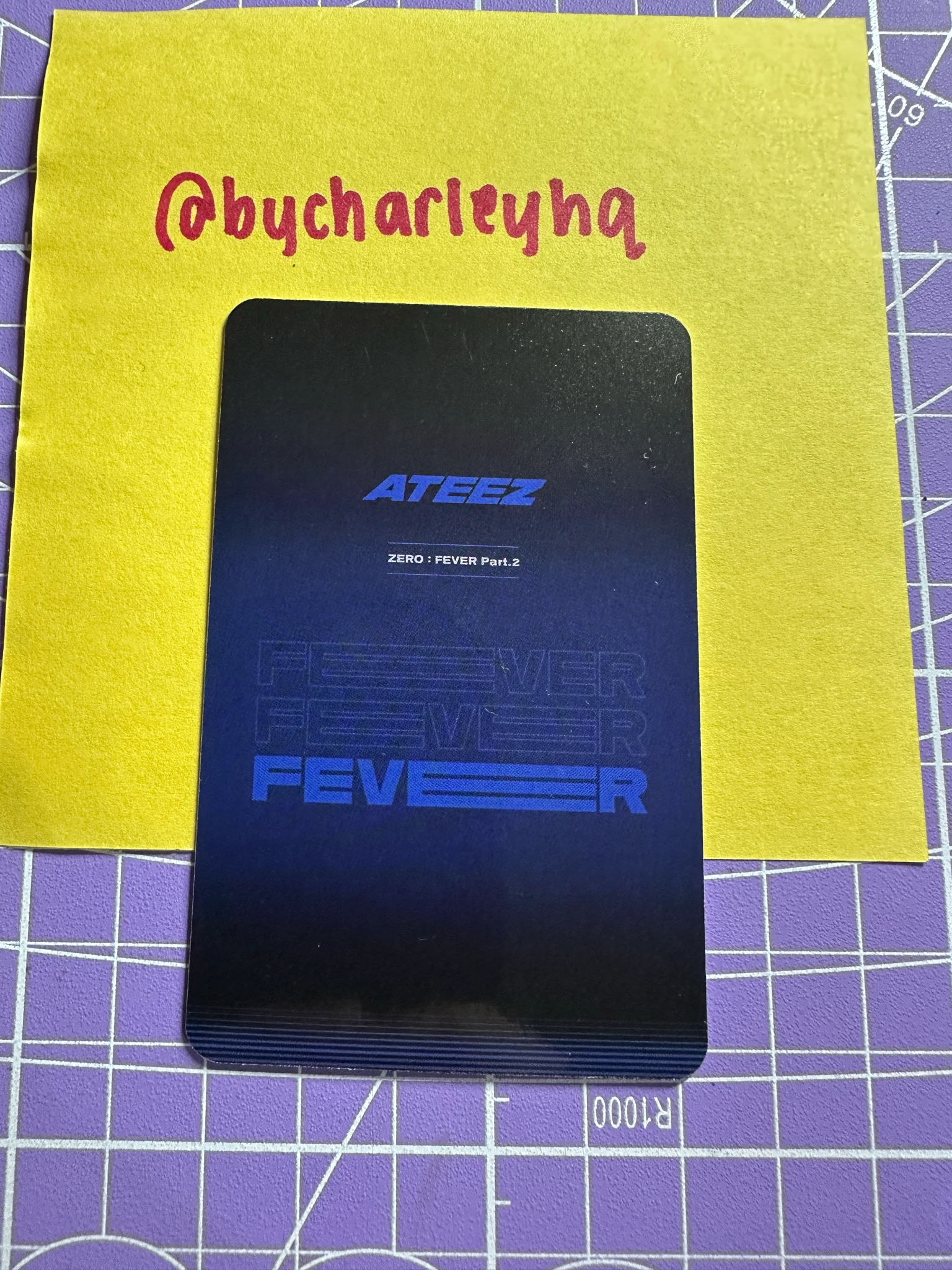 ATEEZ Yeosang ATEEZ - Yeosang - ZERO : FEVER Part.2 Album synnara pob (pre-order benefit) listing photo 2