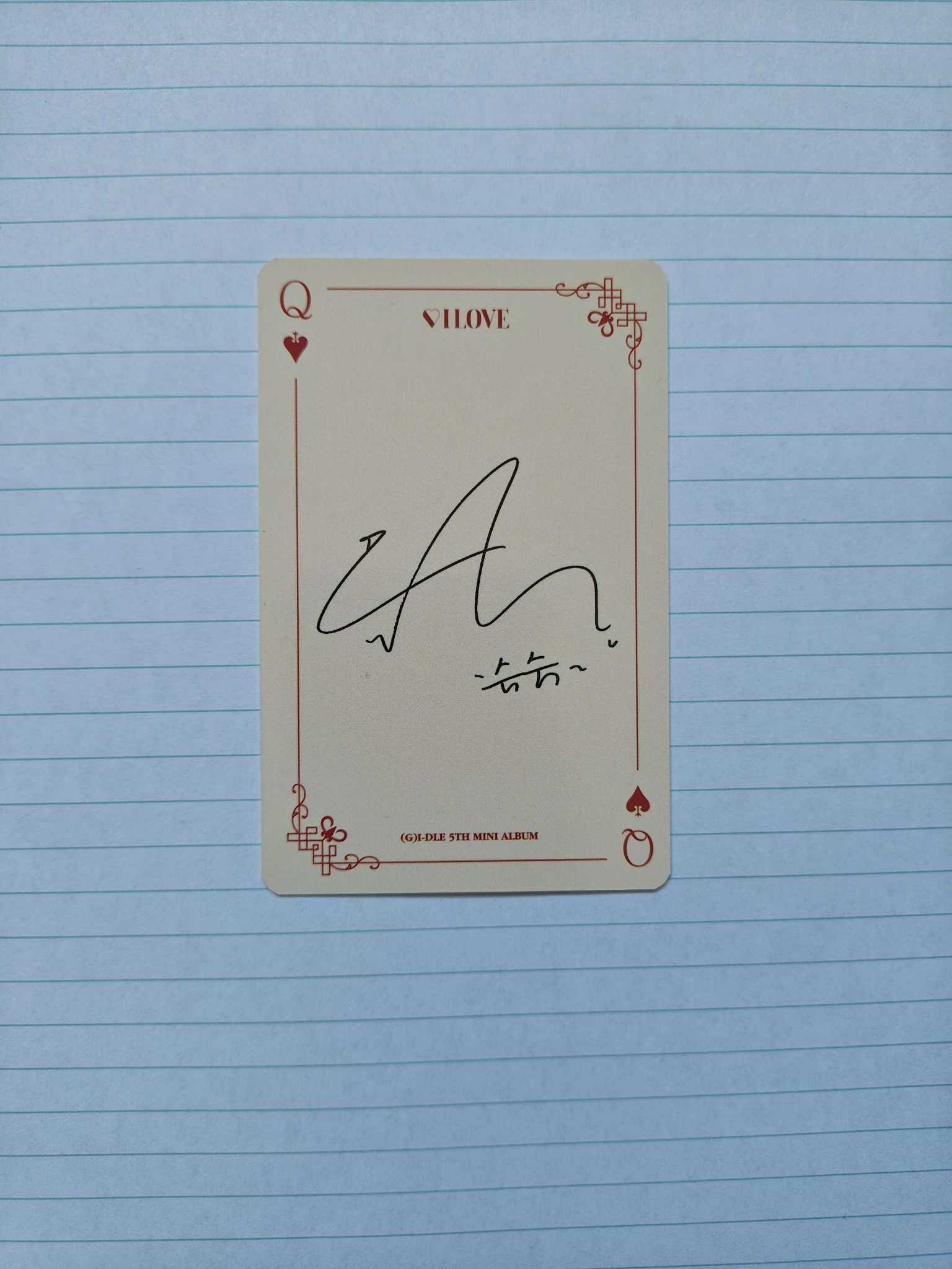 i-dle Shuhua (G)I-DLE - Minnie - I Love Album standard version album photocard listing photo 2