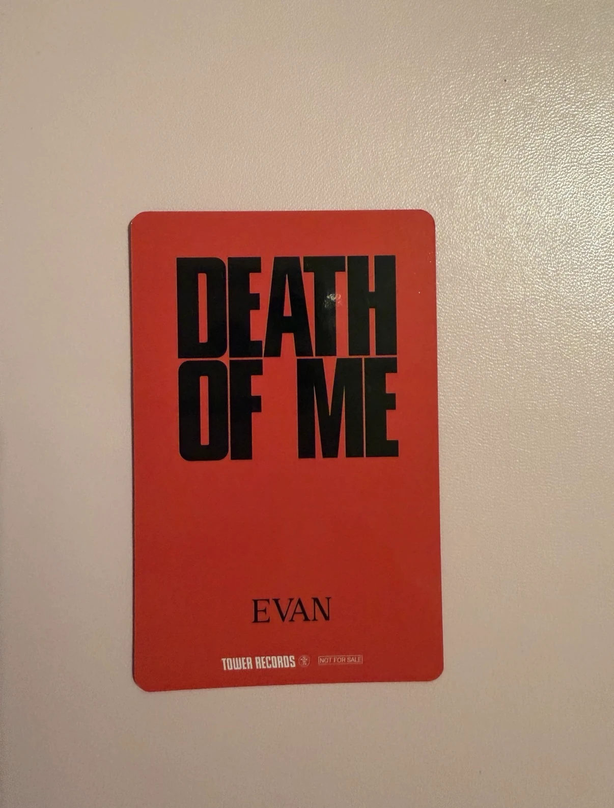 EVAN Evan (Heeseung) EVAN - Evan (Heeseung) - DEATH OF ME Album pob (pre-order benefit) tower records japan listing photo 2