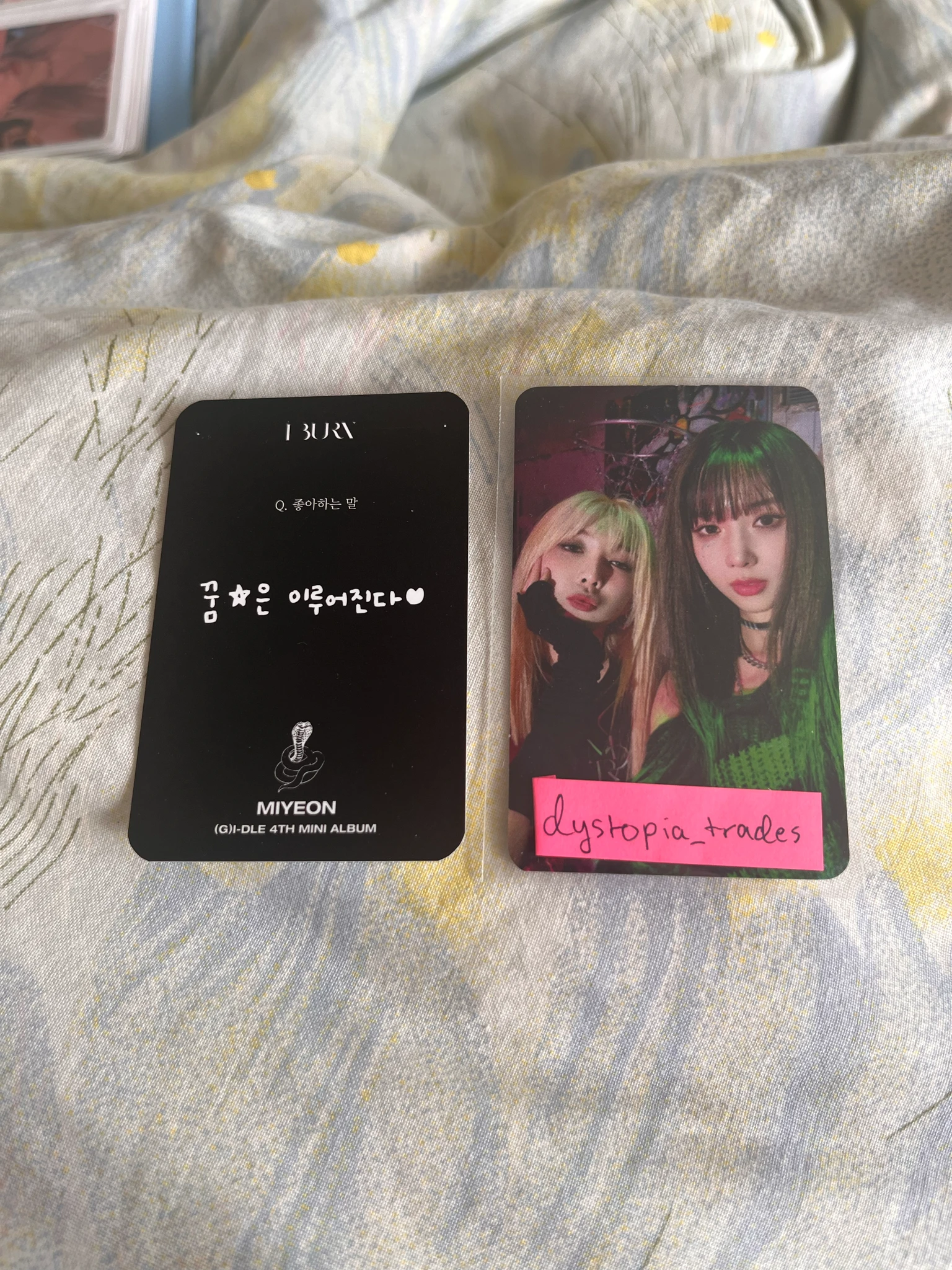 i-dle Miyeon (G)I-DLE - Miyeon - I Burn Album tarot lucky card album photocard listing photo 2