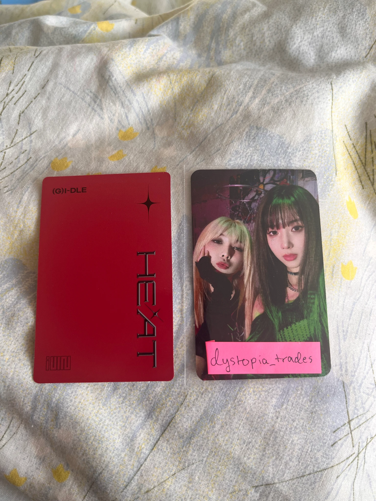 i-dle Yuqi (G)I-DLE - Yuqi - HEAT Album digipack ver. album photocard listing photo 2