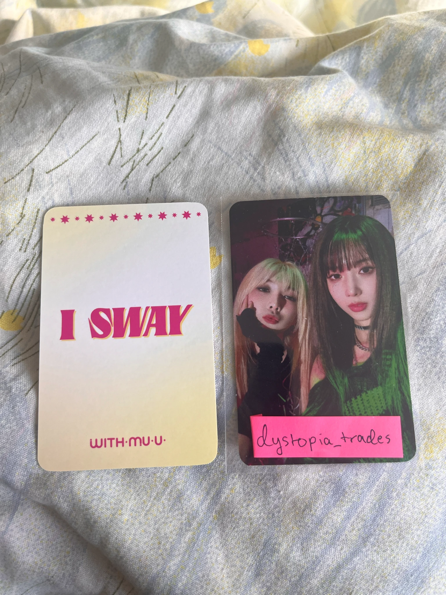 i-dle Yuqi (G)I-DLE - Yuqi - I Sway Album withmuu pre-order benefit listing photo 2