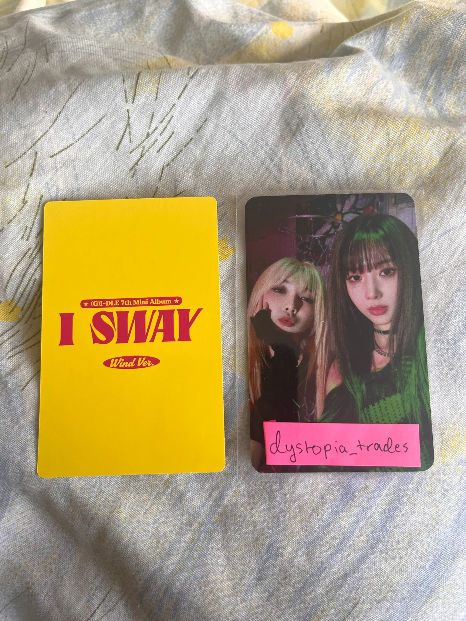 i-dle Yuqi (G)I-DLE - Yuqi - I Sway Album wind ver. standard ver. album photocard listing photo 2