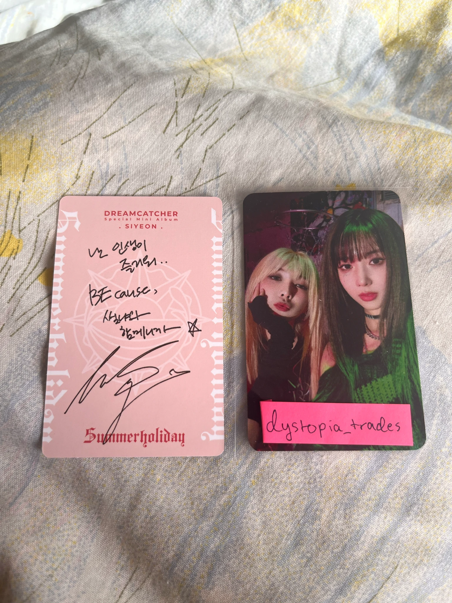 Dreamcatcher Siyeon Dreamcatcher - Siyeon - Summer Holiday Album album photocard korean album i version F version T version listing photo 2