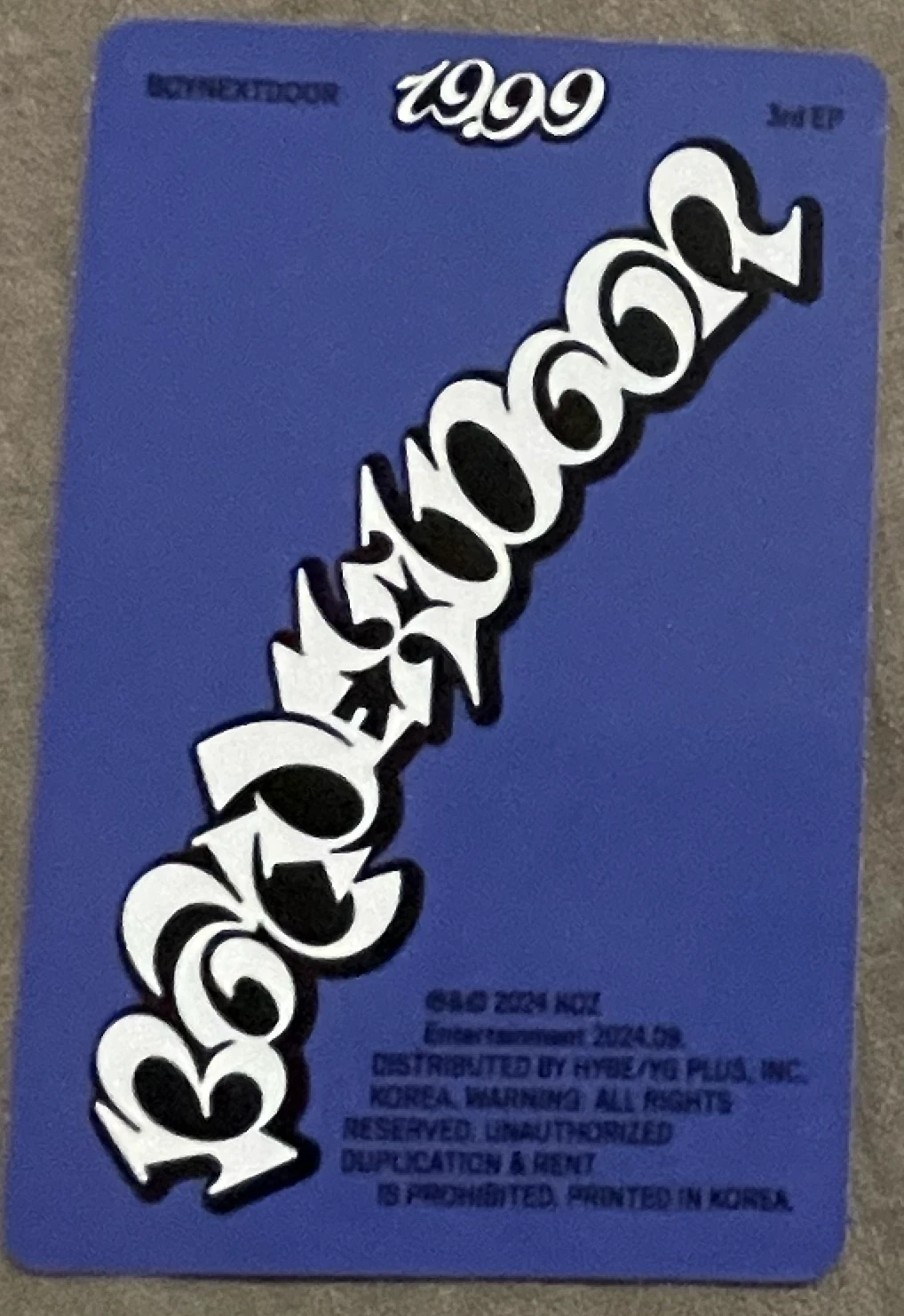 BOYNEXTDOOR Sungho BOYNEXTDOOR - Sungho - 19.99 Album album photocard dangerous version A version listing photo 2