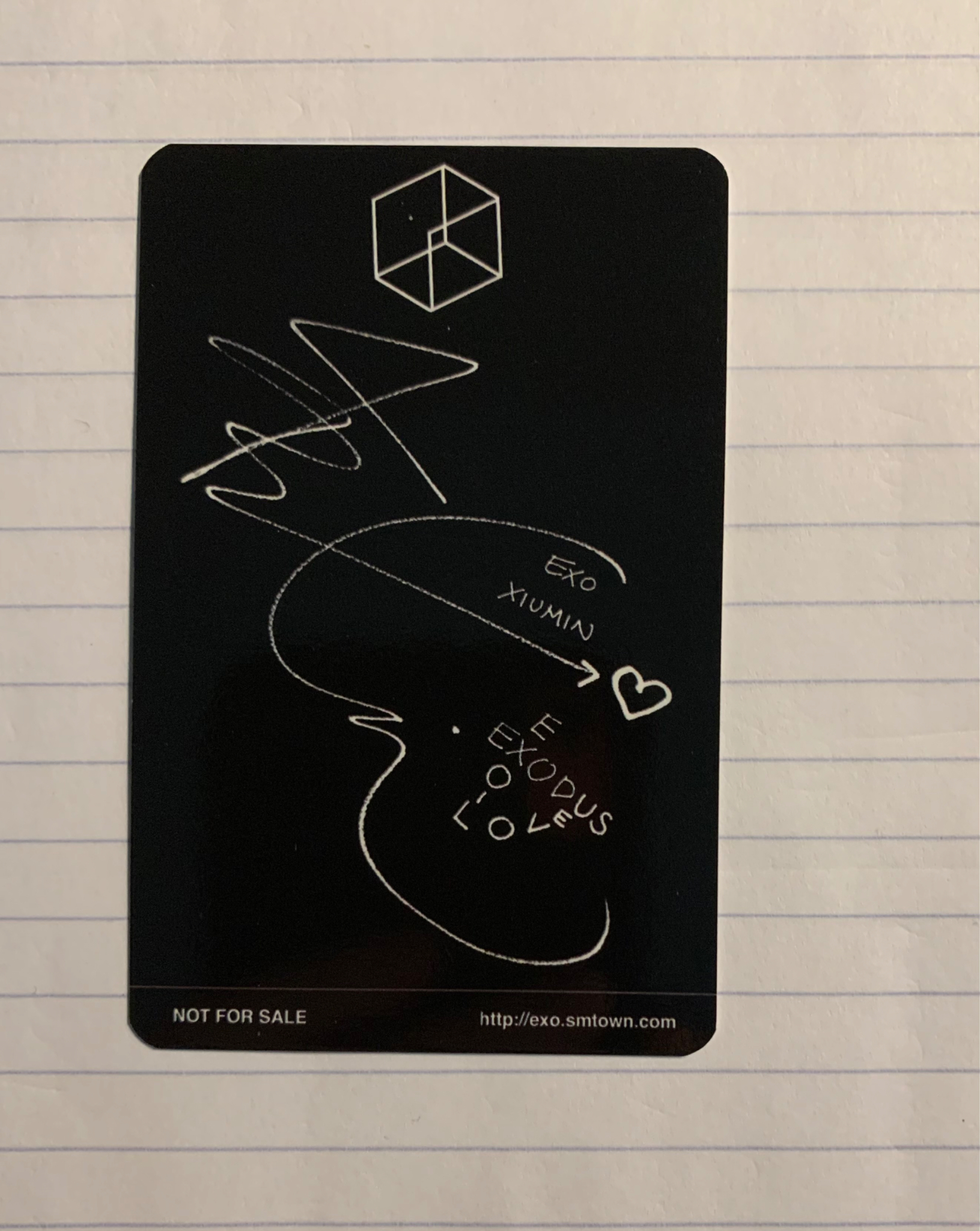 EXO Xiumin EXO - Xiumin - EXODUS Album EXODUS album photocard Chinese Ver. korean album listing photo 2