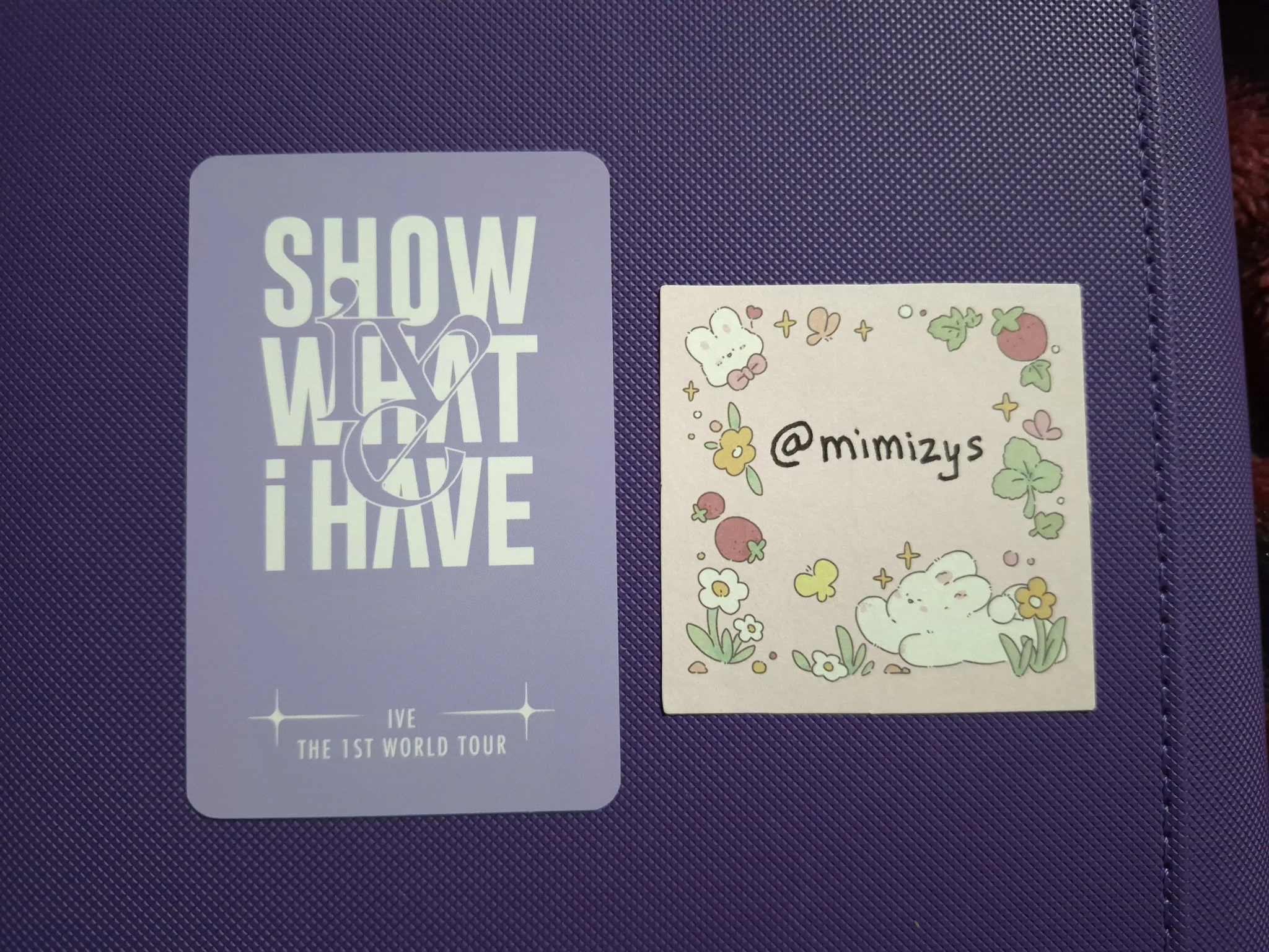 IVE IVE - Rei & Gaeul - IVE The 1st World Tour in Cinema : Show What I Have Event trading card listing photo 2