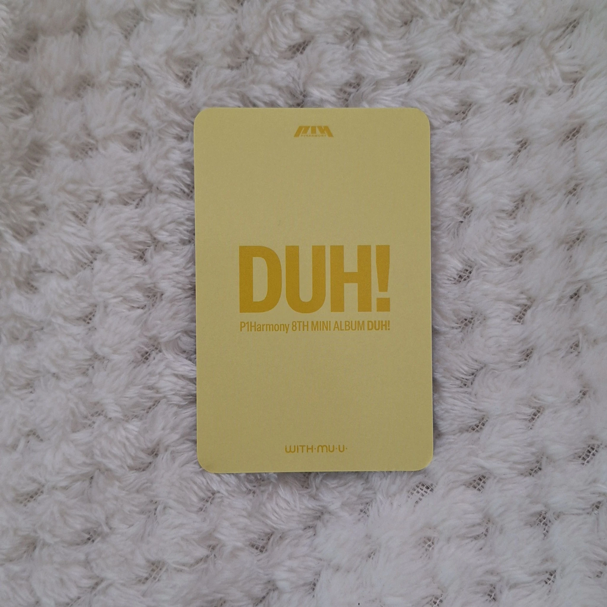 P1Harmony Jiung P1Harmony - Jiung - DUH! Album withmuu video call special gift listing photo 2