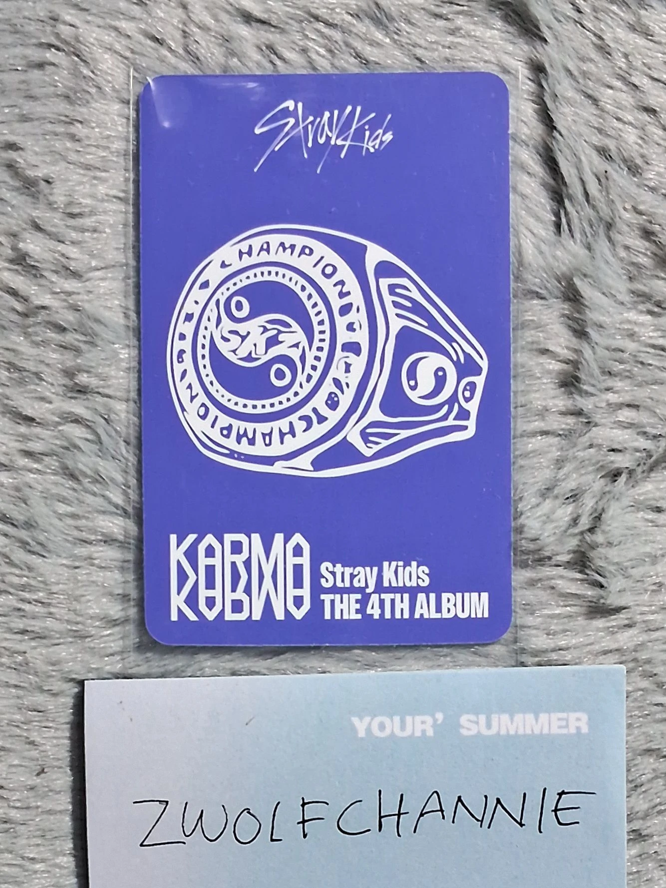 Stray Kids Hyunjin Stray Kids - Hyunjin - KARMA Album album photocard accordion version first press only listing photo 2