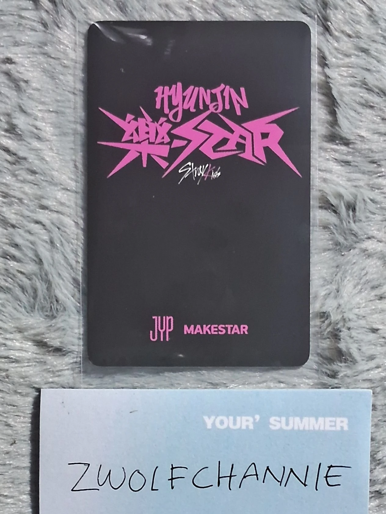 Stray Kids Hyunjin Stray Kids - Hyunjin - Rock-Star Album pob (pre-order benefit) makestar holographic (hologram) listing photo 2