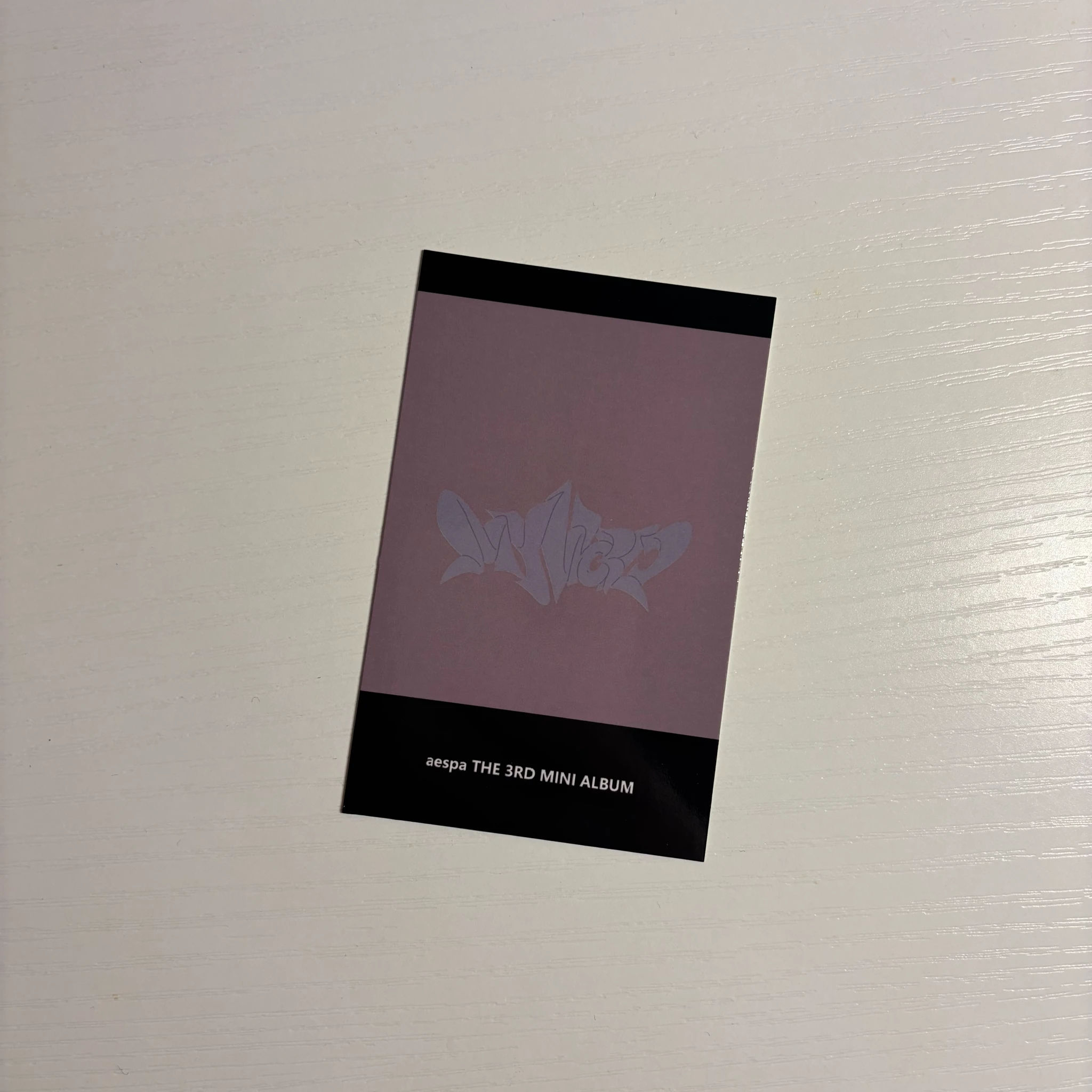 aespa Karina aespa - Karina - My World Album pob (pre-order benefit) KMStation round 2 listing photo 2