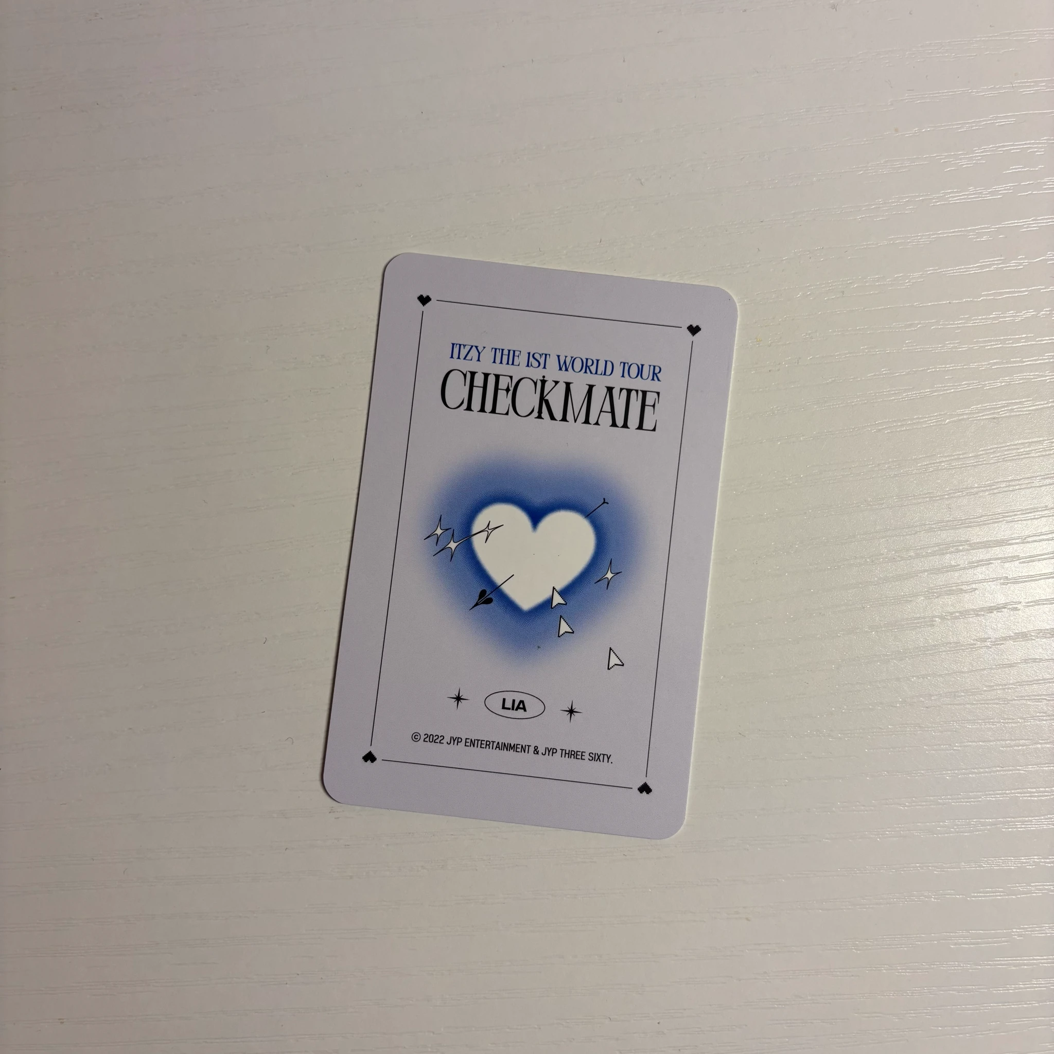ITZY Lia ITZY - Lia - ITZY The 1st World Tour 'Checkmate' Event trading card concept photocard listing photo 2