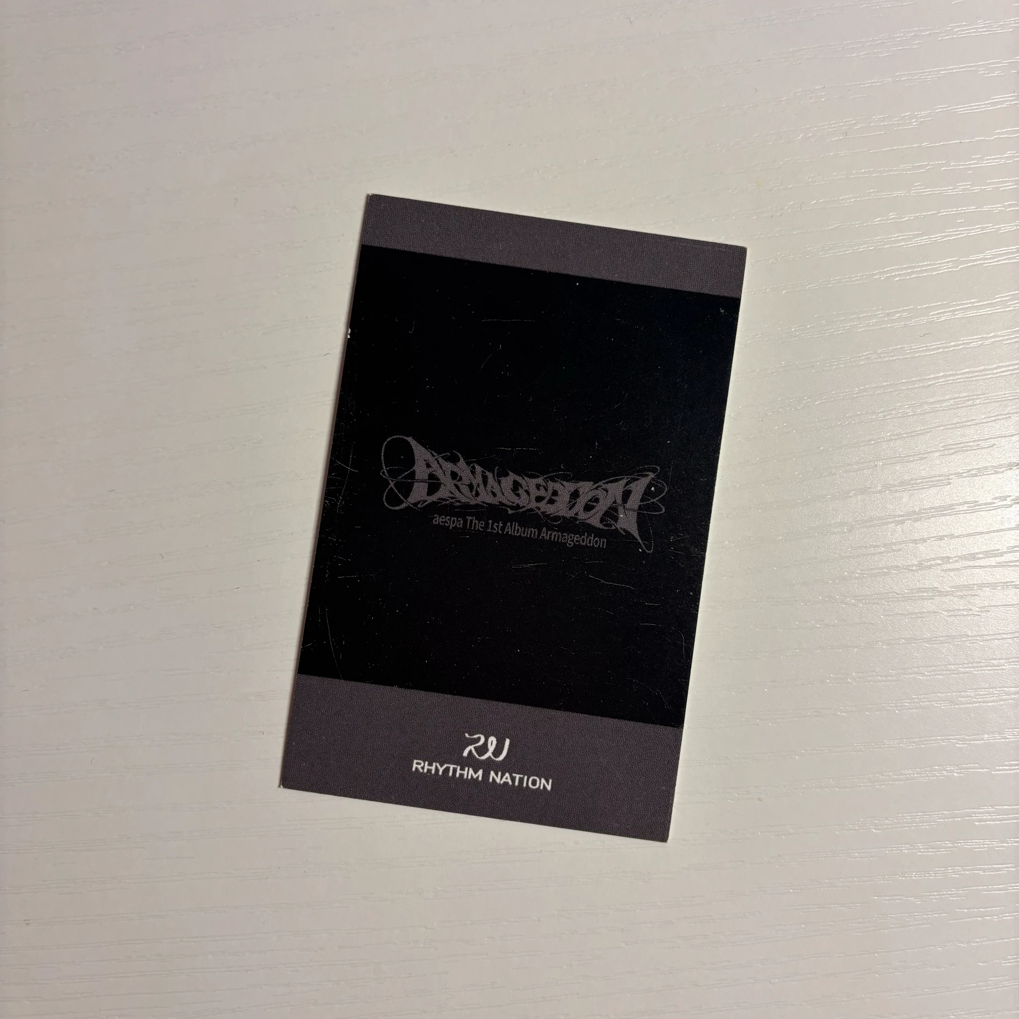 aespa Ningning aespa - Ningning - Armageddon Album pob (pre-order benefit) rhythm nation polaroid listing photo 2