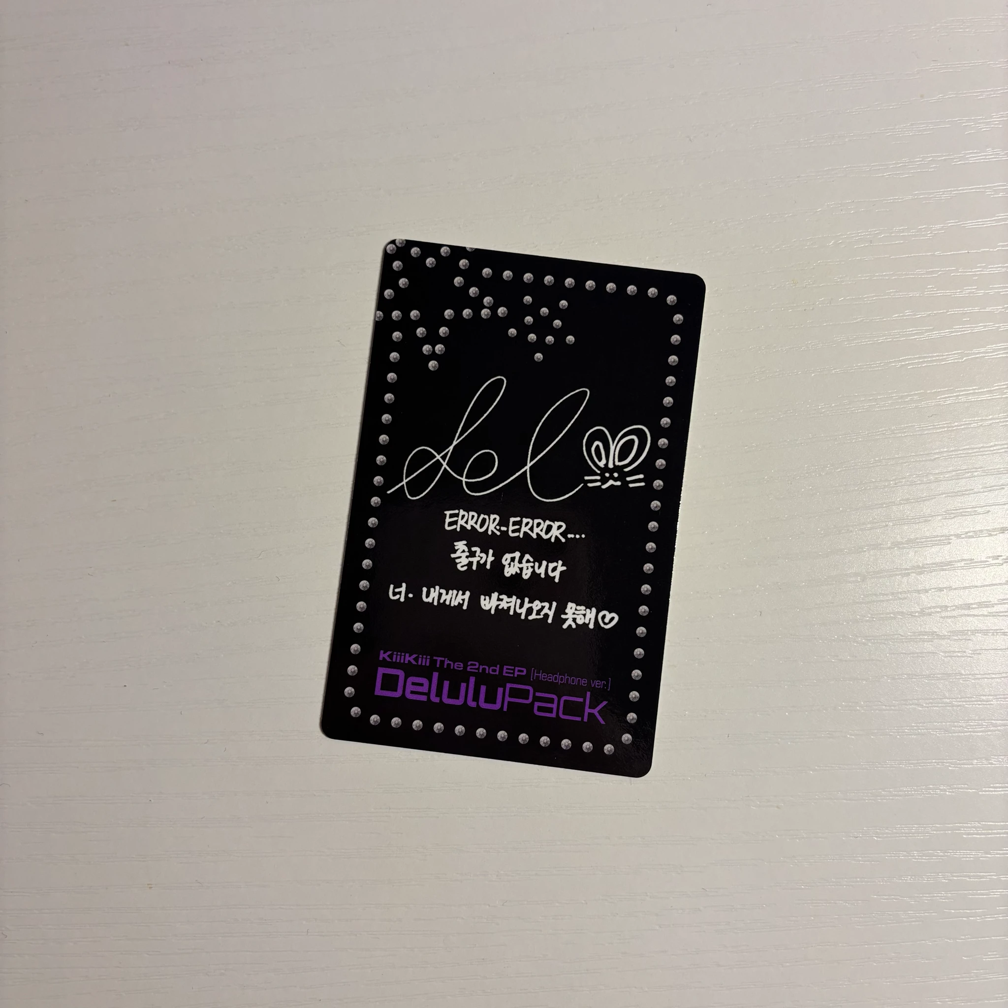 KiiiKiii Leesol KiiiKiii - Leesol - Delulu Pack Album album photocard headphone version listing photo 2