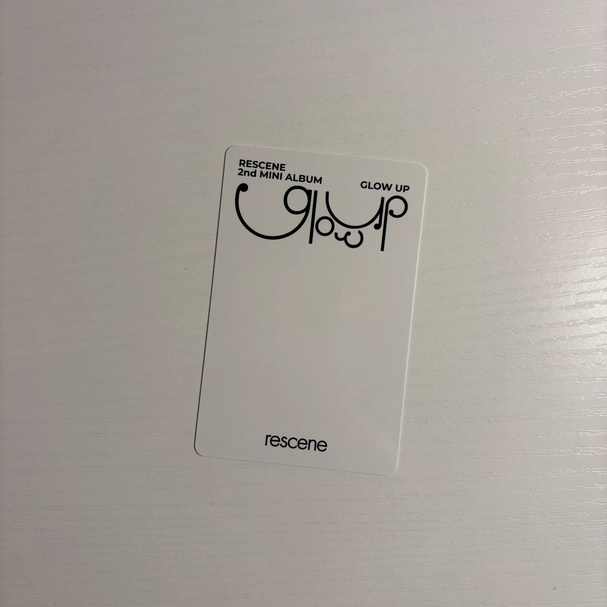 RESCENE Minami RESCENE - Minami - Glow Up Album album photocard me version listing photo 2