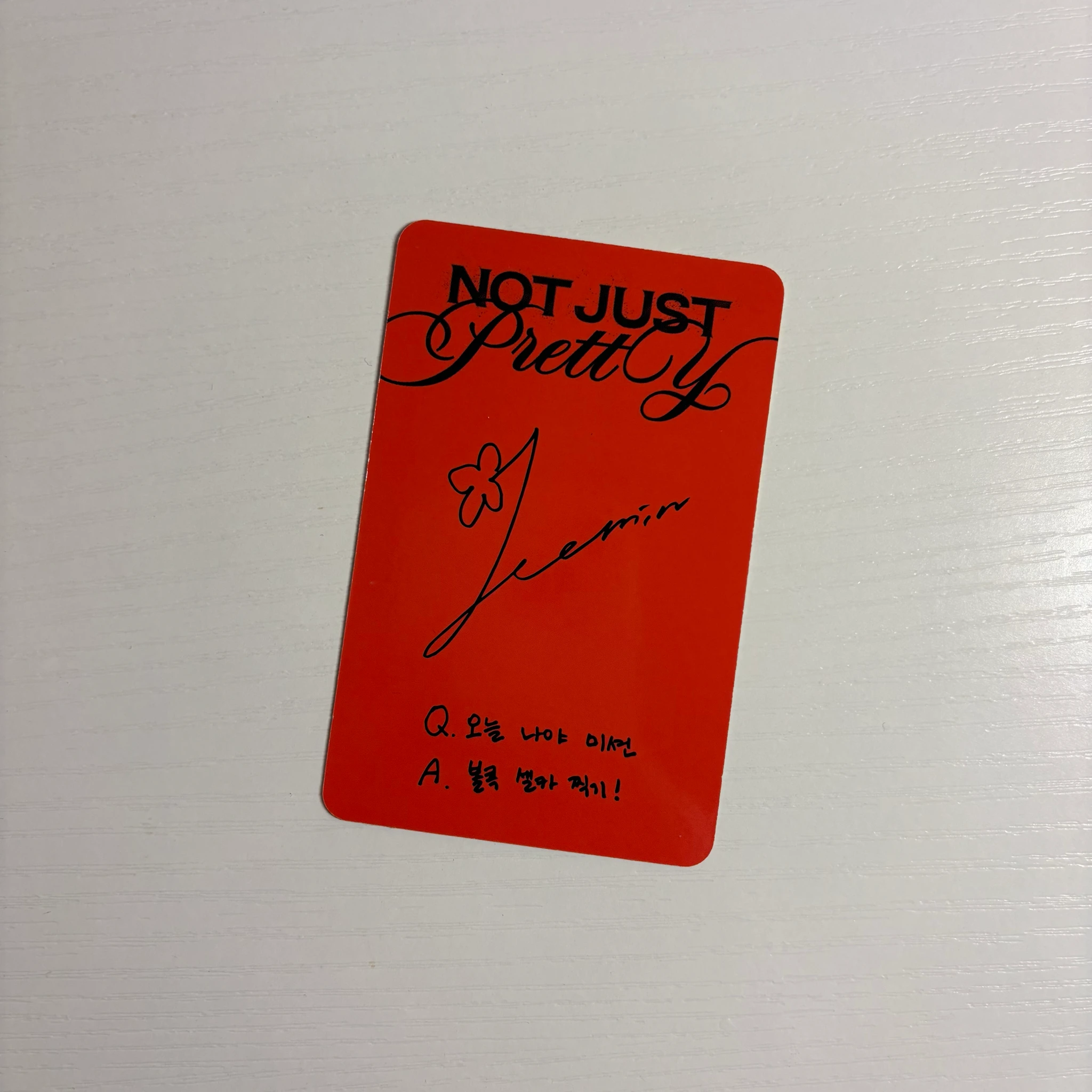 izna Bang Jeemin izna - Bang Jeemin - Not Just Pretty Album album photocard listing photo 2