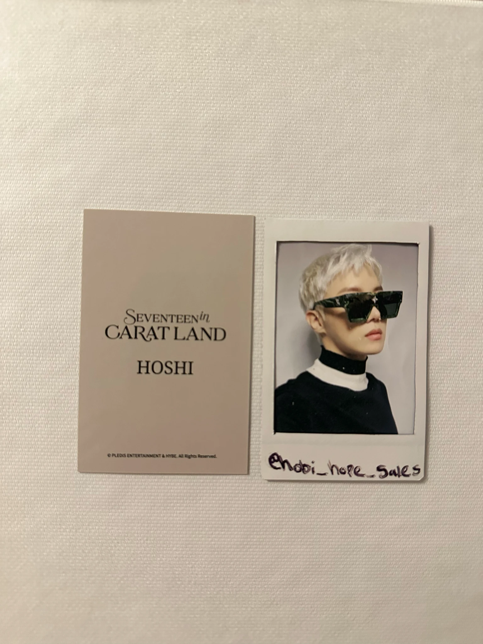 SEVENTEEN Hoshi SEVENTEEN - Hoshi - 2024 8TH SVT IN CARAT LAND Event merch photocard fan meeting long sleeve shirt photocard set listing photo 2