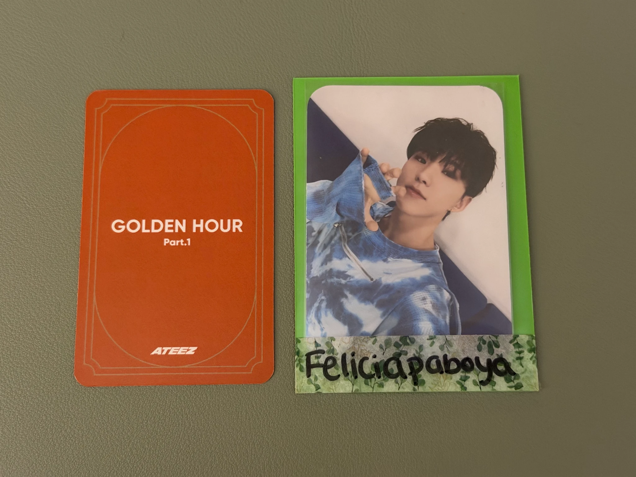 ATEEZ Hongjoong ATEEZ - Hongjoong - Golden Hour : Part.1 Album album photocard image card listing photo 2
