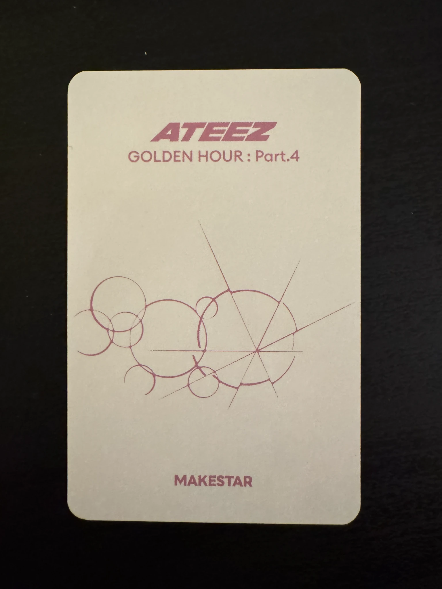 ATEEZ San ATEEZ - San - Golden Hour : Part.4 Album makestar pob (pre-order benefit) fansign round 5 listing photo 2