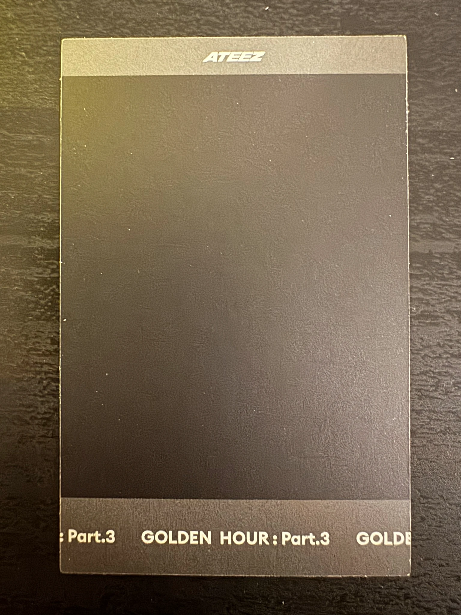 ATEEZ Wooyoung ATEEZ - Wooyoung - Golden Hour : Part.3 Album poca album polaroid  listing photo 2