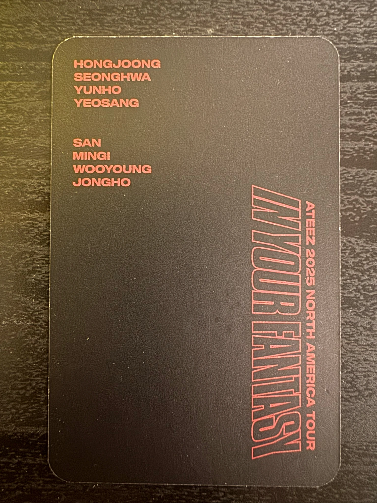 ATEEZ Jongho ATEEZ - Jongho - In Your Fantasy 2025 World Tour Event pop-up store purchase benefit US exclusive listing photo 2