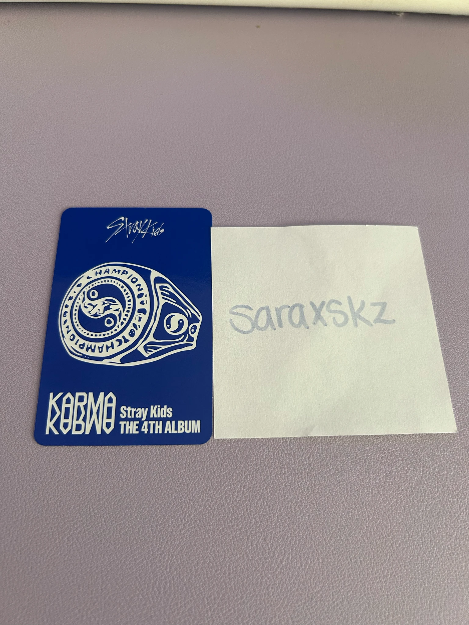 Stray Kids Seungmin Stray Kids - Seungmin - KARMA Album accordion version album photocard first press only listing photo 2