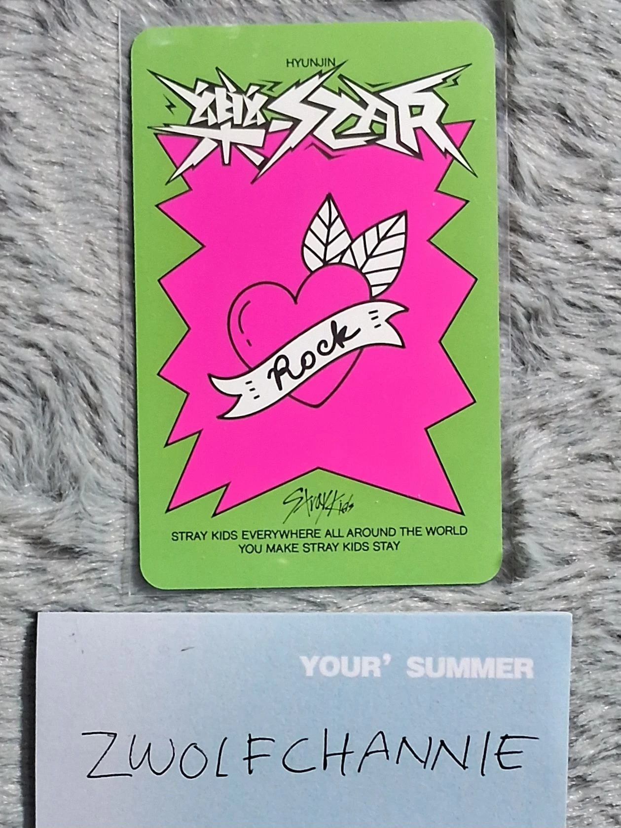Stray Kids Hyunjin Stray Kids - Hyunjin - Rock-Star Album album photocard headliner version listing photo 2