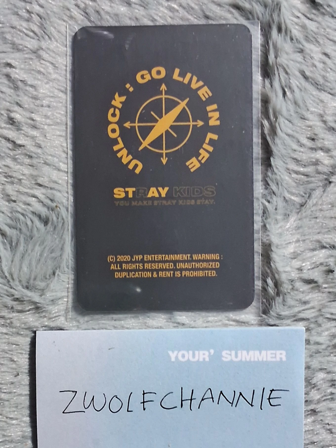 Stray Kids HAN Stray Kids - HAN - Unlock : GO LIVE IN LIFE Event merch photocard lenticular photocard set listing photo 2