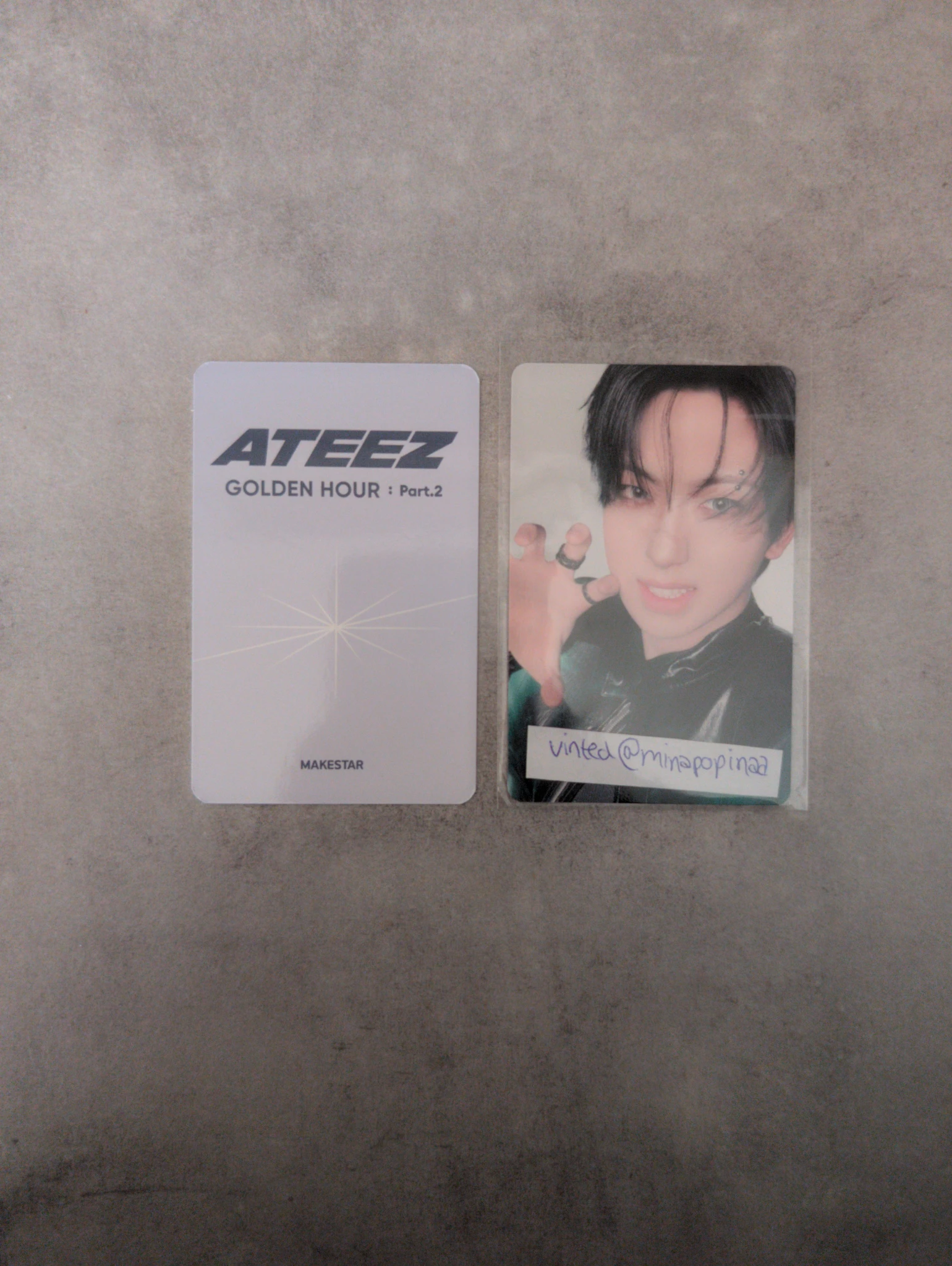 ATEEZ Hongjoong ATEEZ - Hongjoong - Golden Hour : Part 2 Album pre-order benefit (pob) makestar listing photo 2