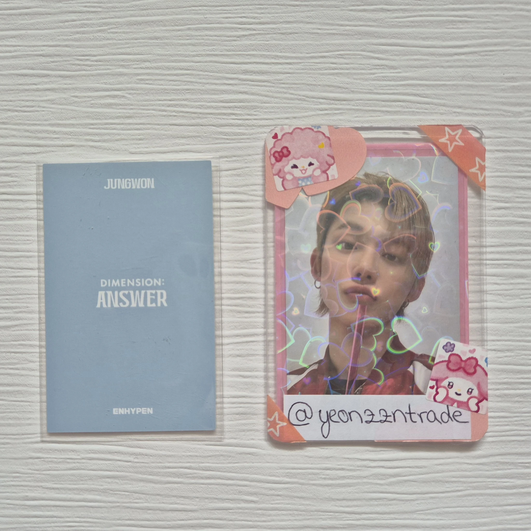 ENHYPEN Jungwon ENHYPEN - Jungwon - DIMENSION : ANSWER Album yet version album photocard polaroid korean album listing photo 2