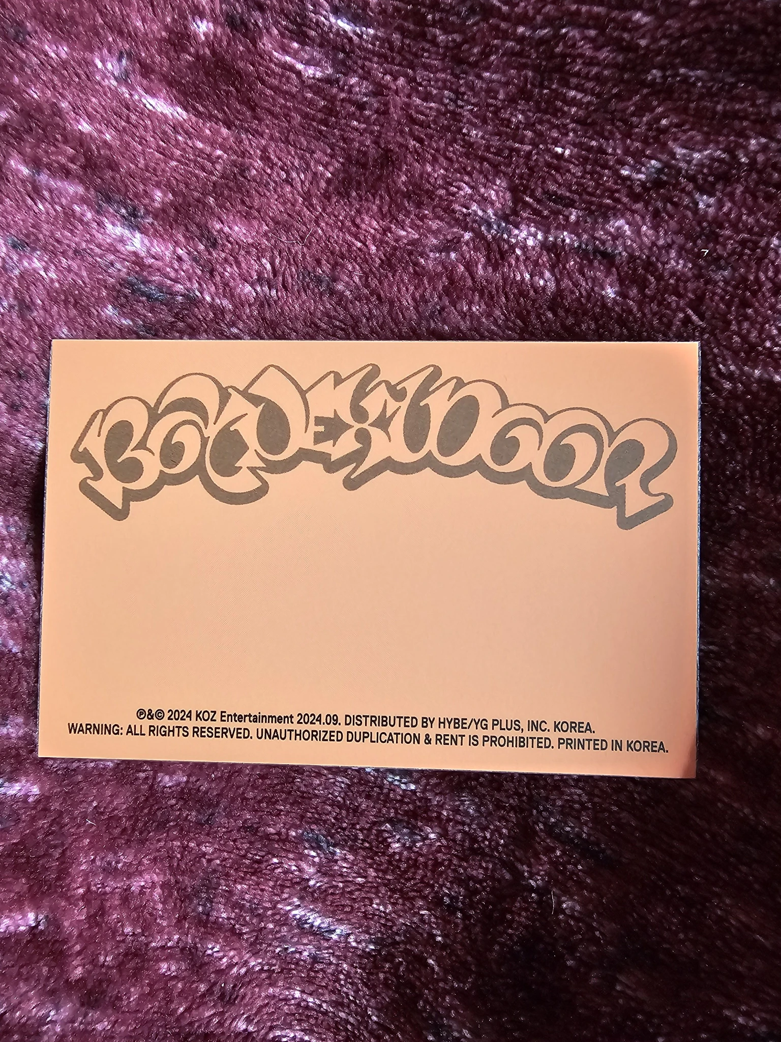 BOYNEXTDOOR Riwoo BOYNEXTDOOR - Riwoo - 19.99 Album id card listing photo 2