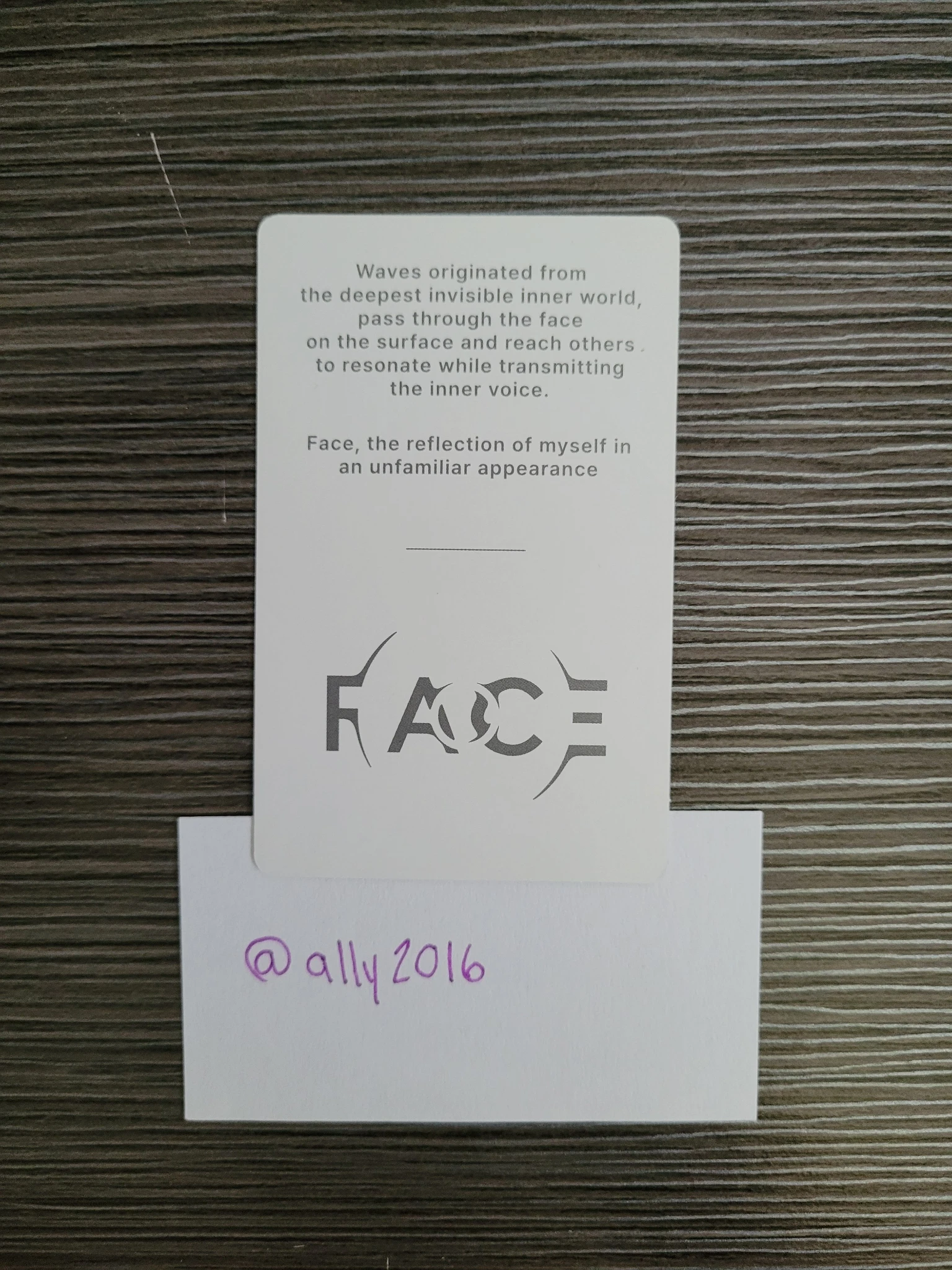 BTS Jimin BTS - Jimin - Face Album album photocard undefinable face ver. listing photo 2