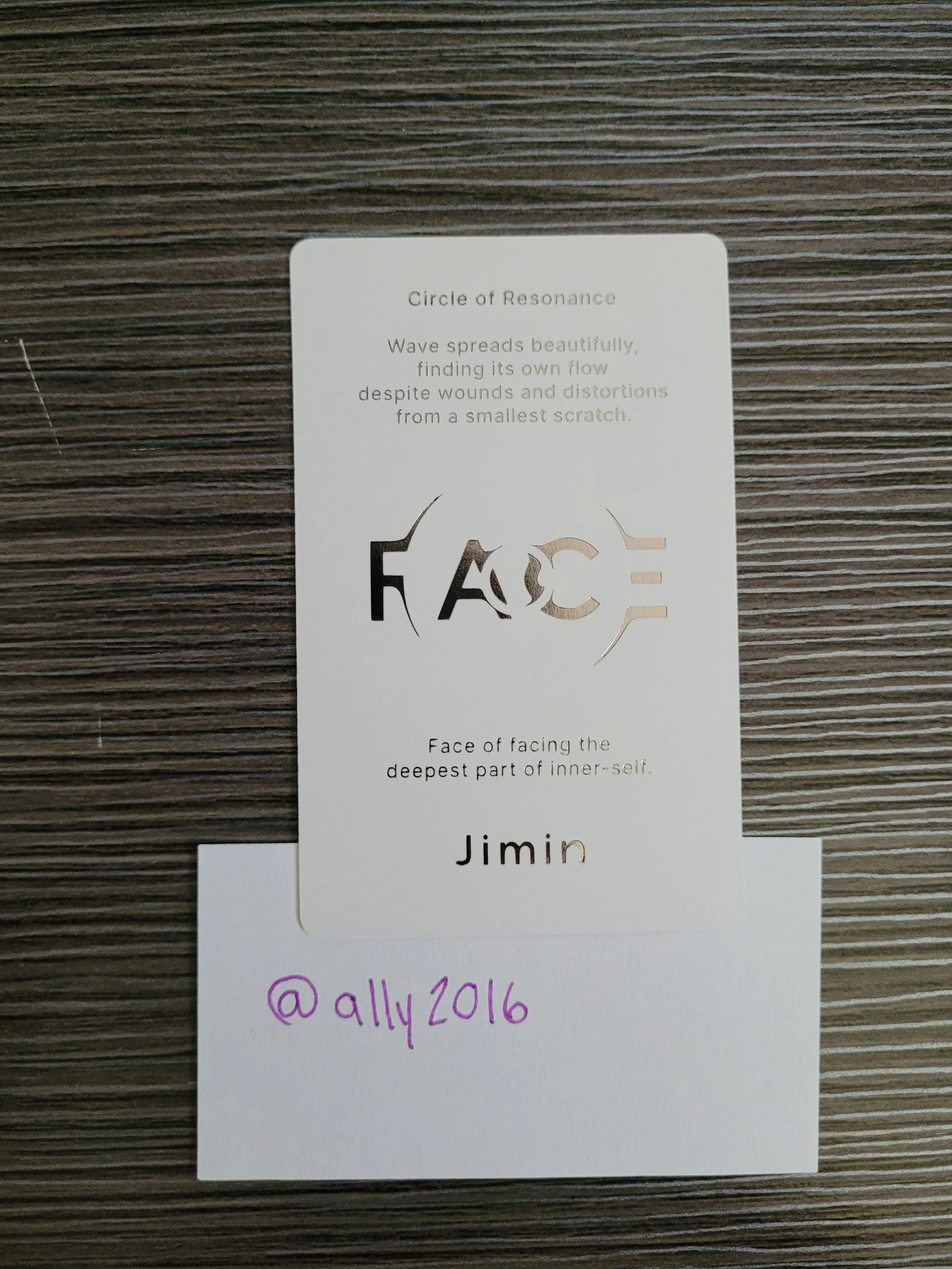 BTS Jimin BTS - Jimin - Face Album album photocard undefinable face ver. listing photo 2