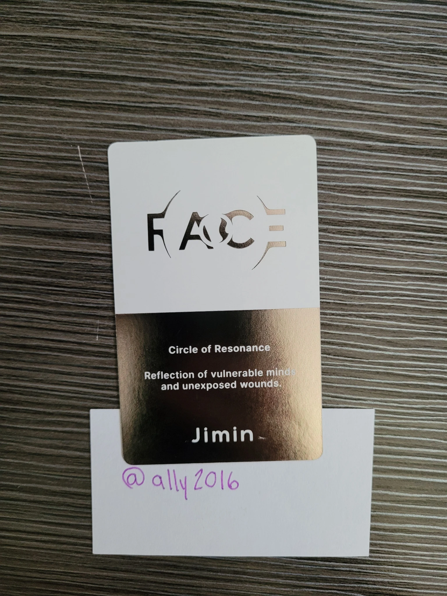 BTS Jimin BTS - Jimin - Face Album album photocard undefinable face ver. listing photo 2