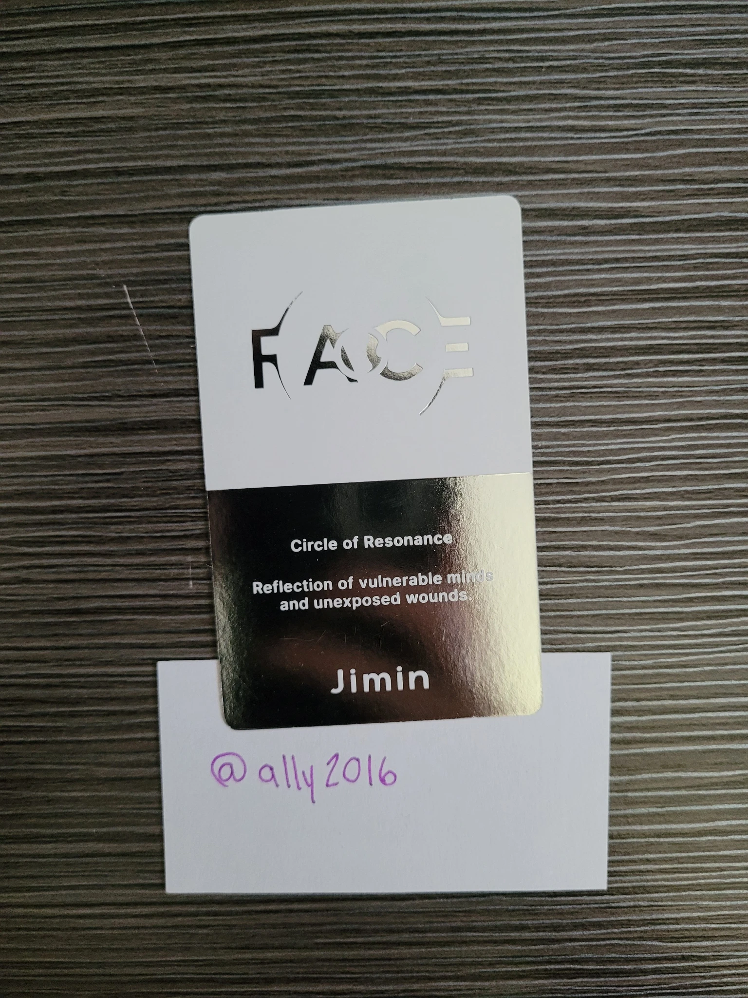 BTS Jimin BTS - Jimin - Face Album album photocard invisible face ver. listing photo 2