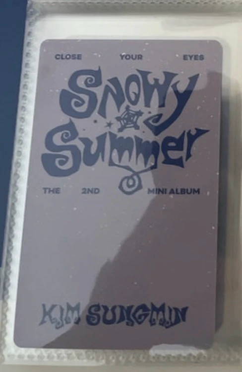 CLOSE YOUR EYES Kim Sungmin CLOSE YOUR EYES - Kim Sungmin - Snowy Summer Album poca album listing photo 2