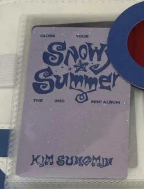 CLOSE YOUR EYES Kim Sungmin CLOSE YOUR EYES - Kim Sungmin - Snowy Summer Album poca album listing photo 2
