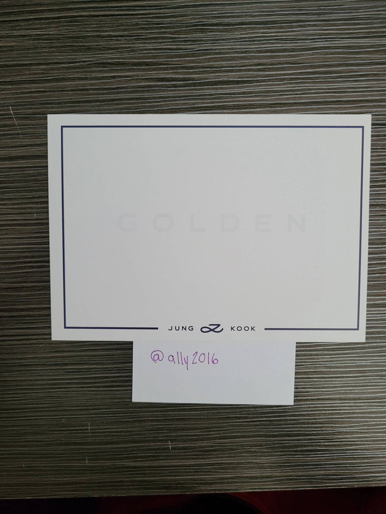 BTS Jungkook BTS - Jungkook - Golden Album album inclusion postcard substance ver. listing photo 2