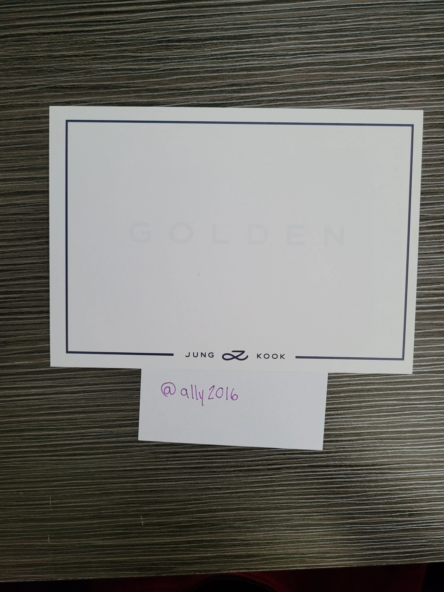BTS Jungkook BTS - Jungkook - Golden Album album inclusion postcard substance ver. listing photo 2