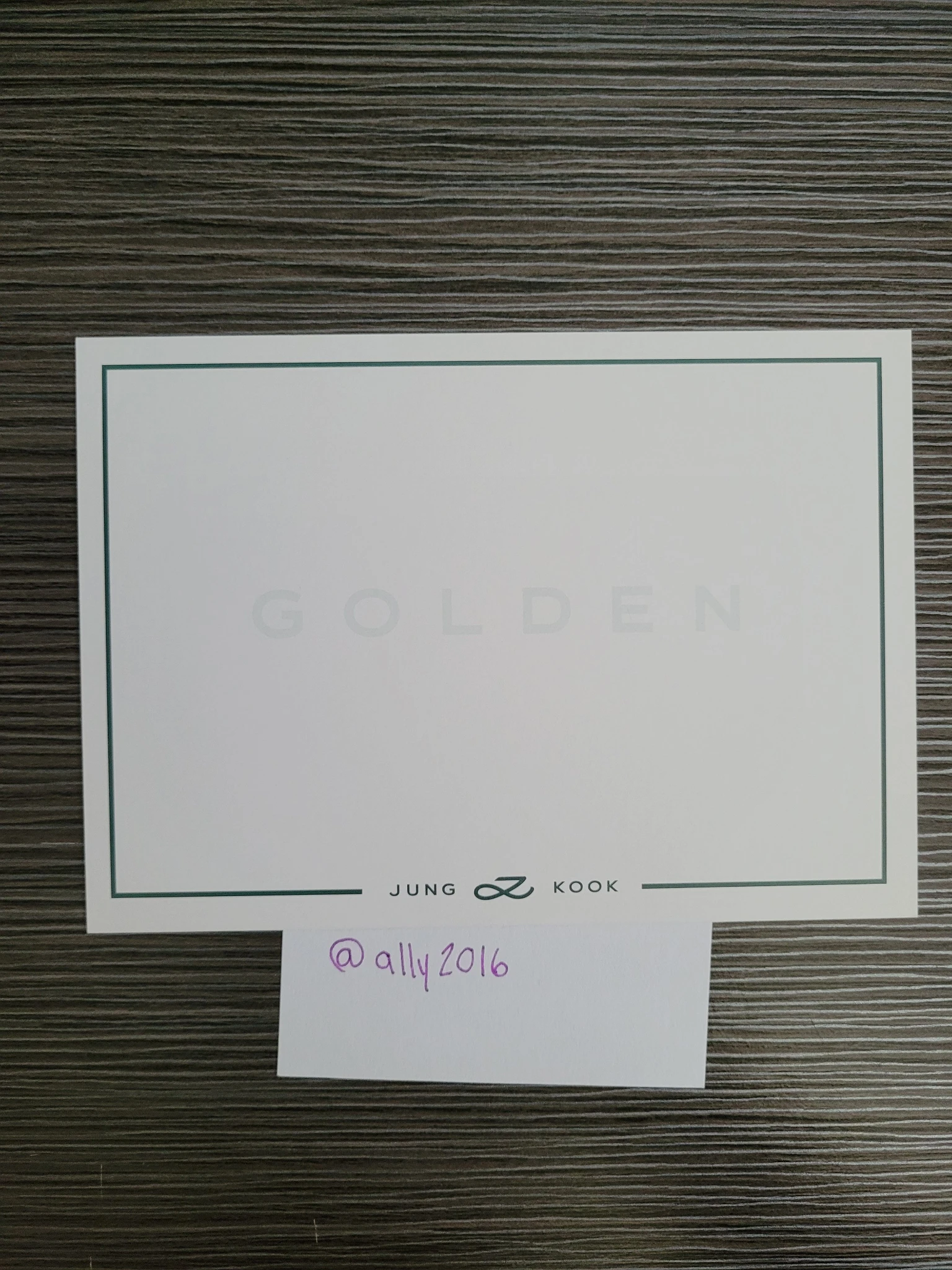 BTS Jungkook BTS - Jungkook - Golden Album album inclusion postcard shine ver. listing photo 2