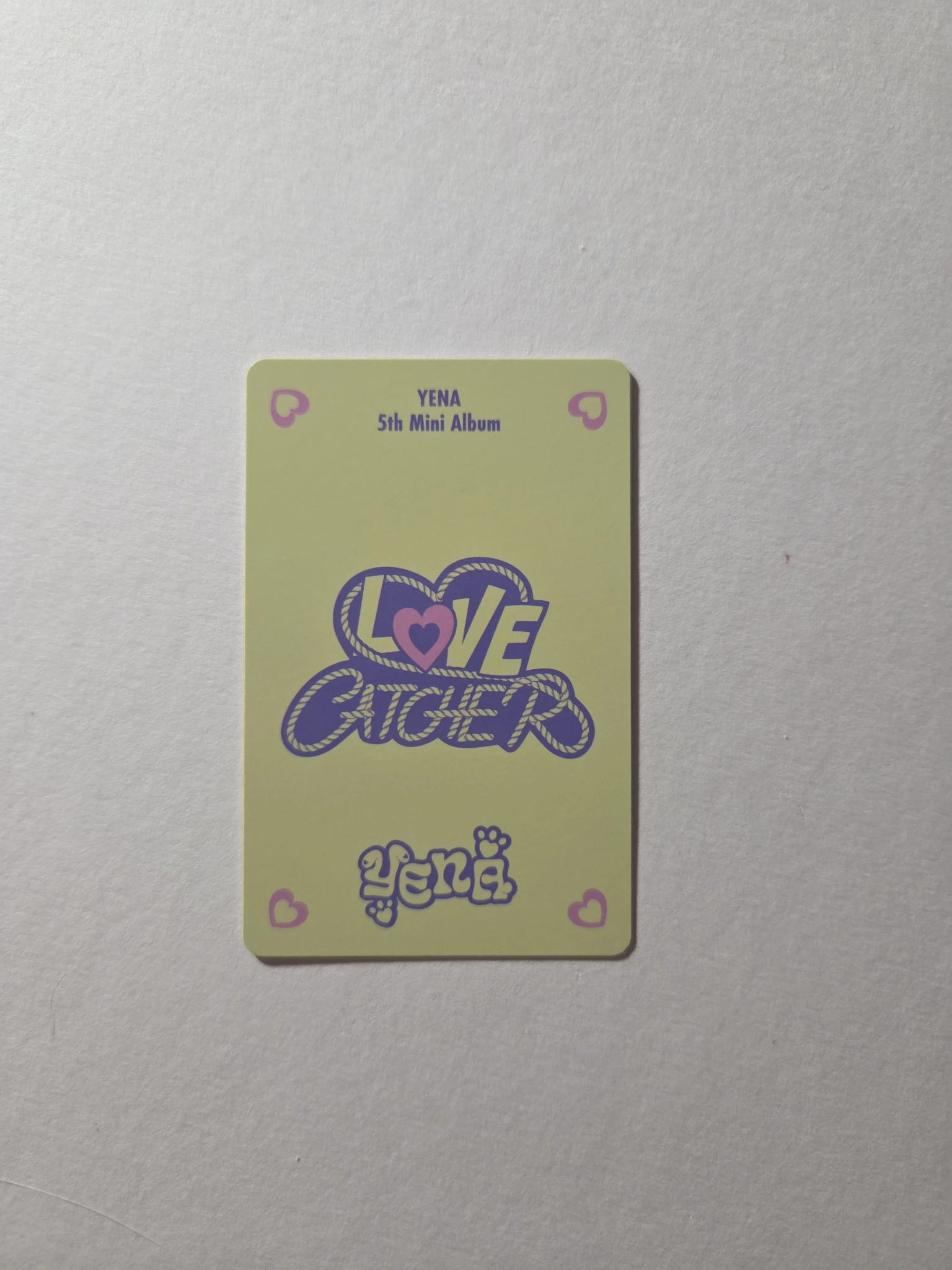 Yena Yena Yena - Yena - Love Catcher Album cupid version poca album album photocard listing photo 2