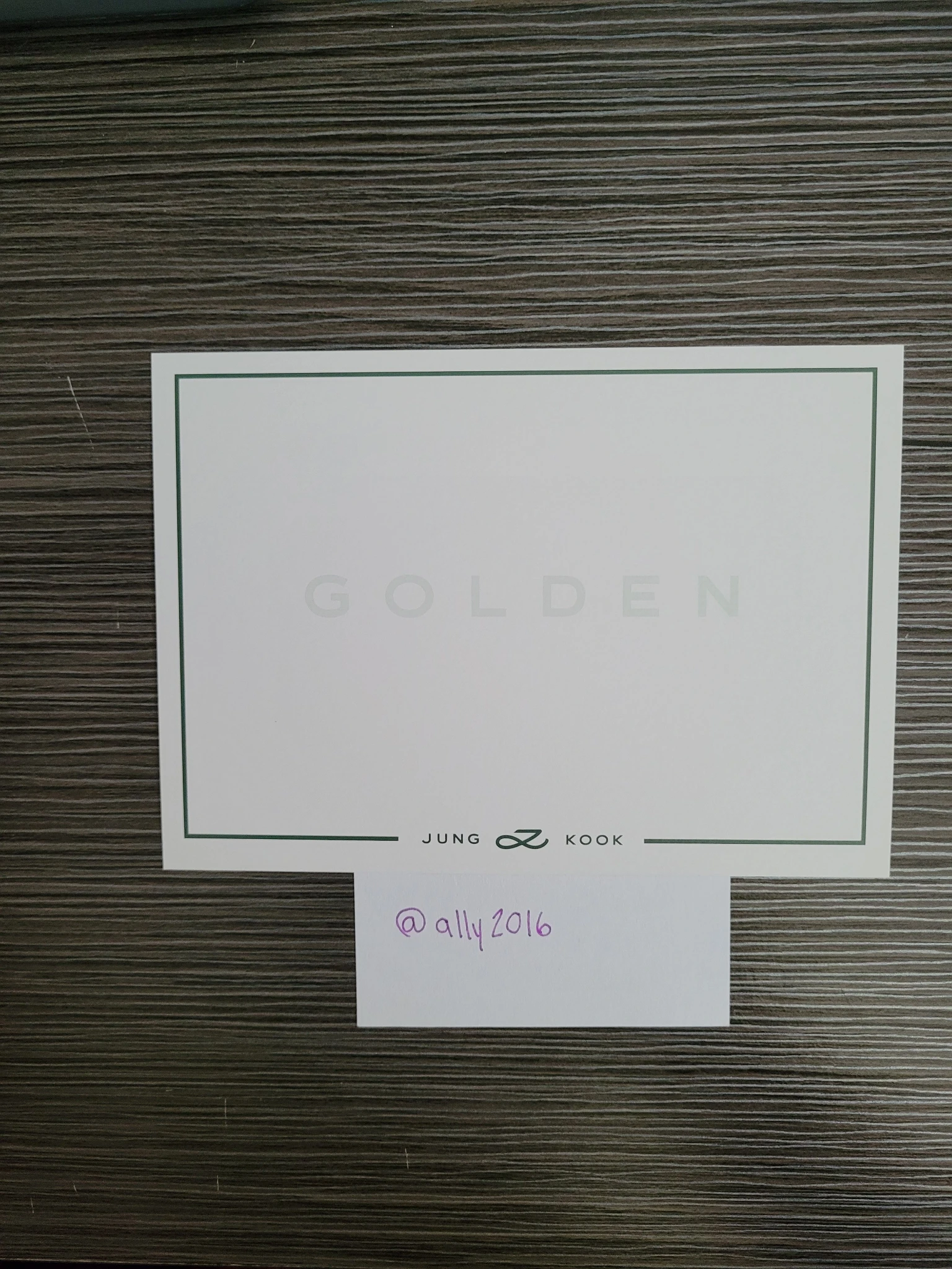 BTS Jungkook BTS - Jungkook - Golden Album album inclusion postcard shine ver. listing photo 2