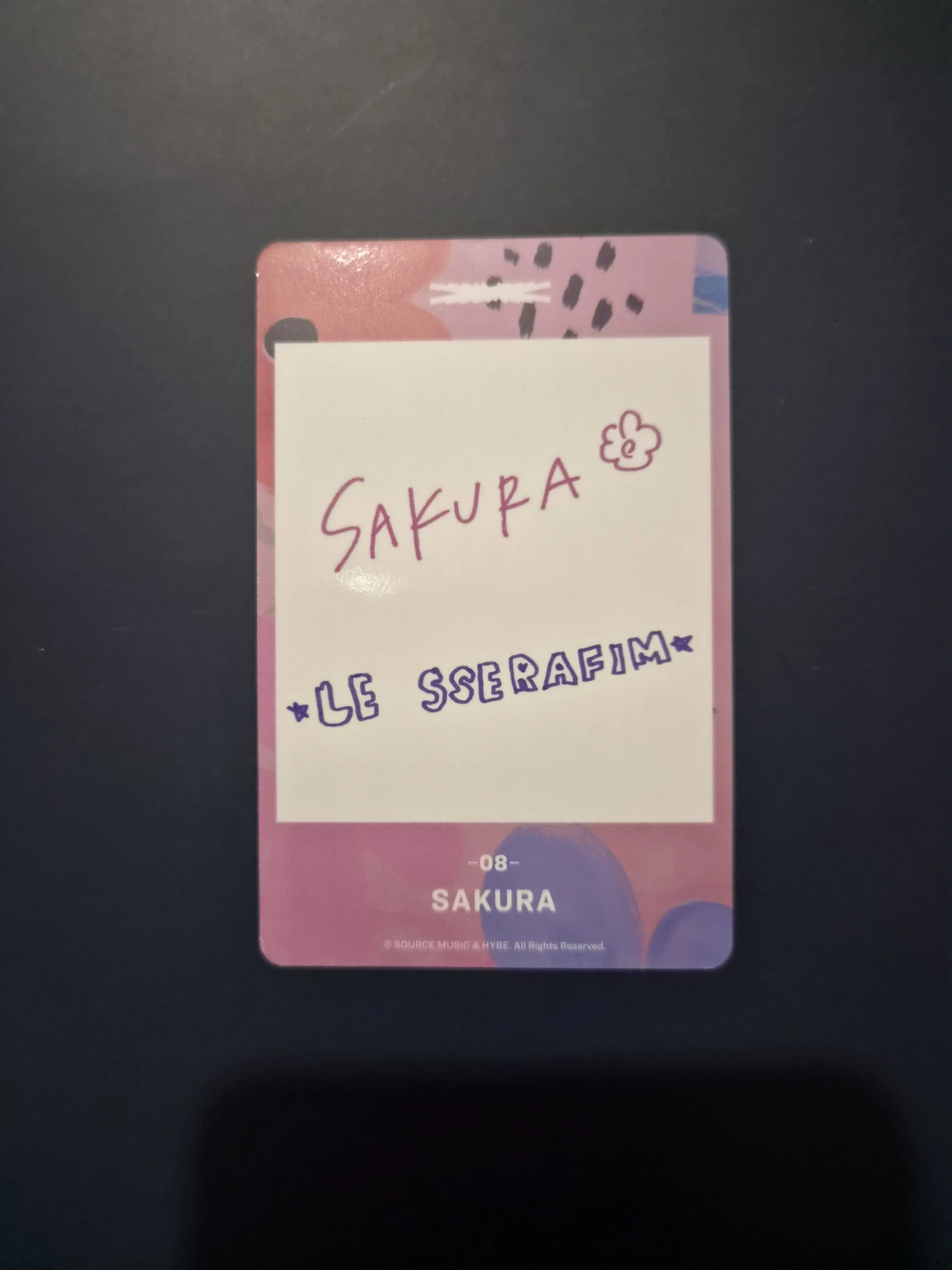 LE SSERAFIM Sakura LE SSERAFIM - Sakura - FEARLESS (Japanese Ver.) Album merch trading card listing photo 2