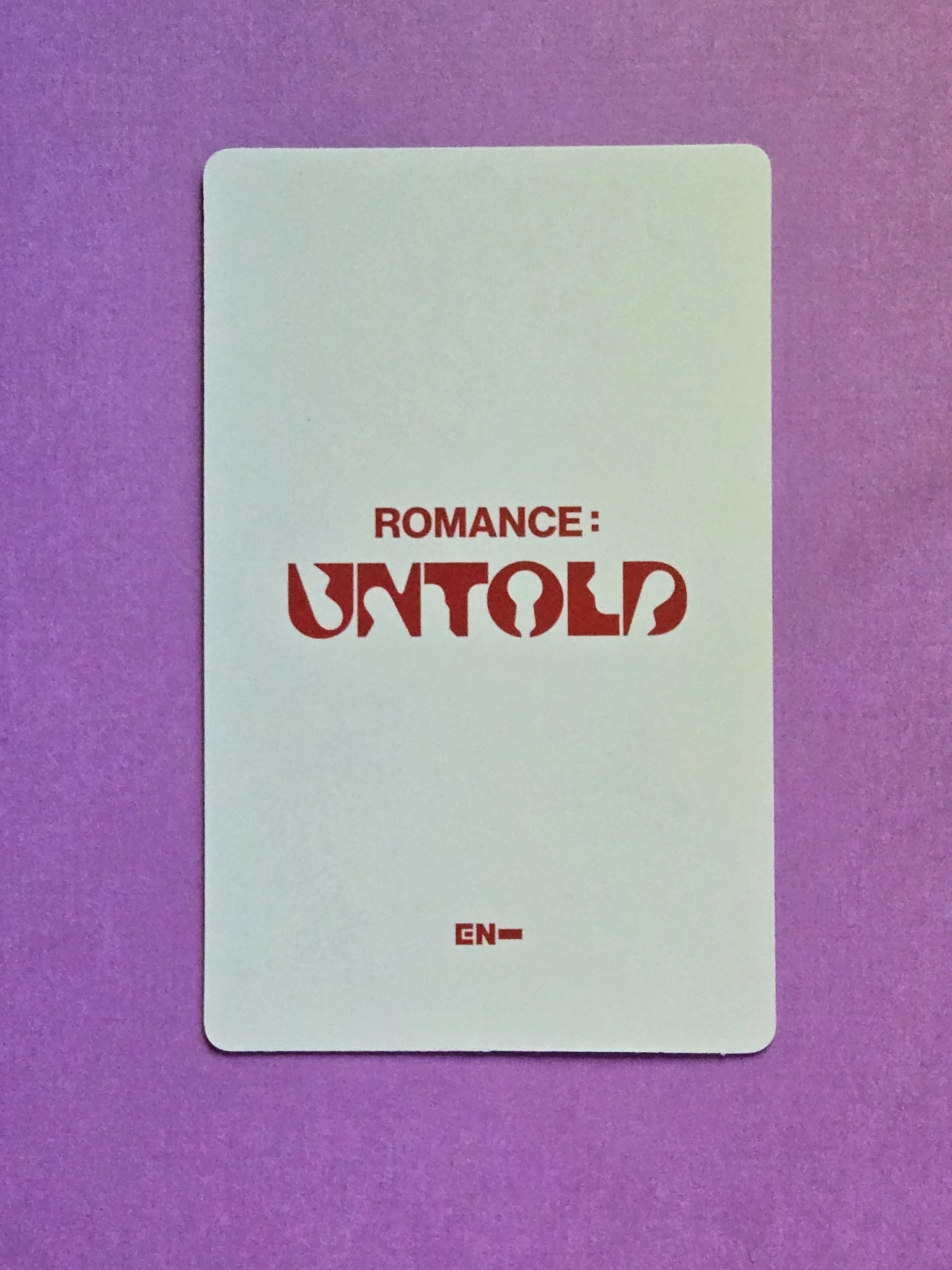 ENHYPEN Jay ENHYPEN - Jay - ROMANCE: UNTOLD Album korean album album photocard engene version A version listing photo 2