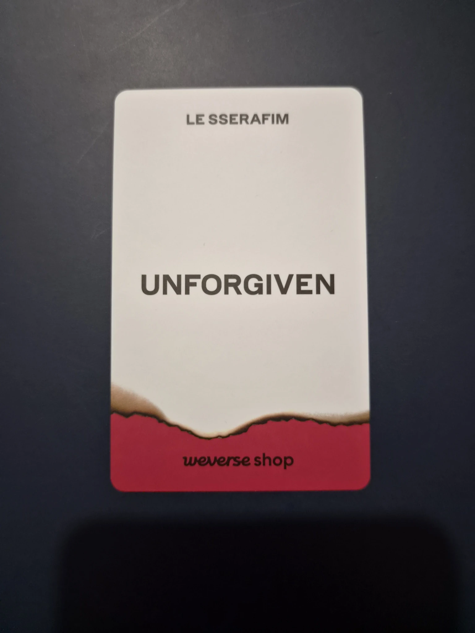 LE SSERAFIM Kazuha LE SSERAFIM - Kazuha - UNFORGIVEN Album pre-order benefit weverse global listing photo 2