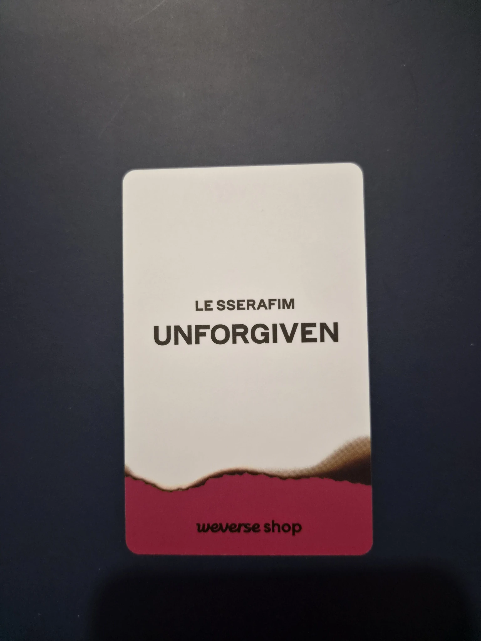 LE SSERAFIM Kazuha LE SSERAFIM - Kazuha - UNFORGIVEN Album weverse global shop (wvg) fansign listing photo 2