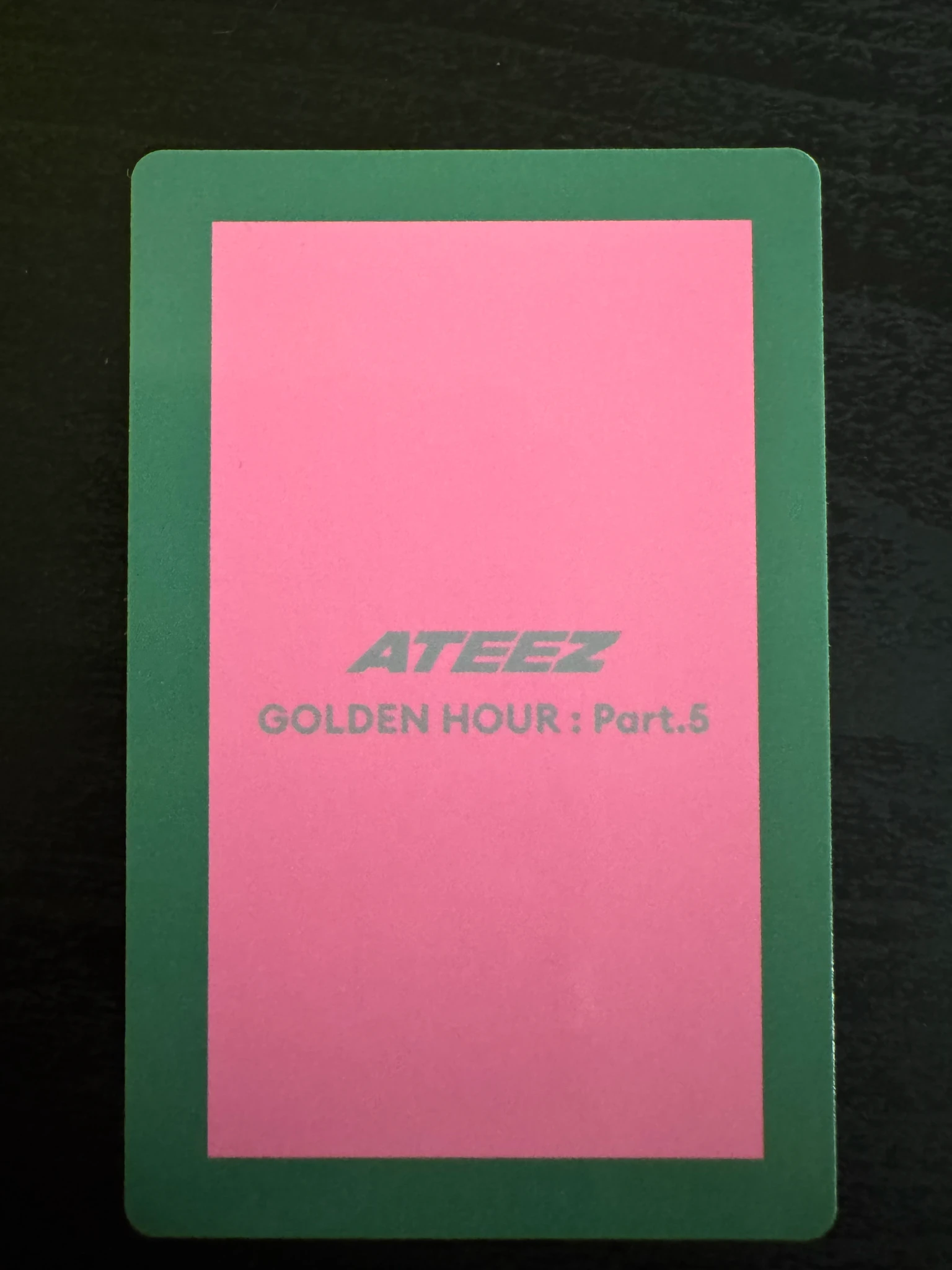 ATEEZ Mingi ATEEZ - Mingi - GOLDEN HOUR : Part.5 Album album photocard Z version listing photo 2
