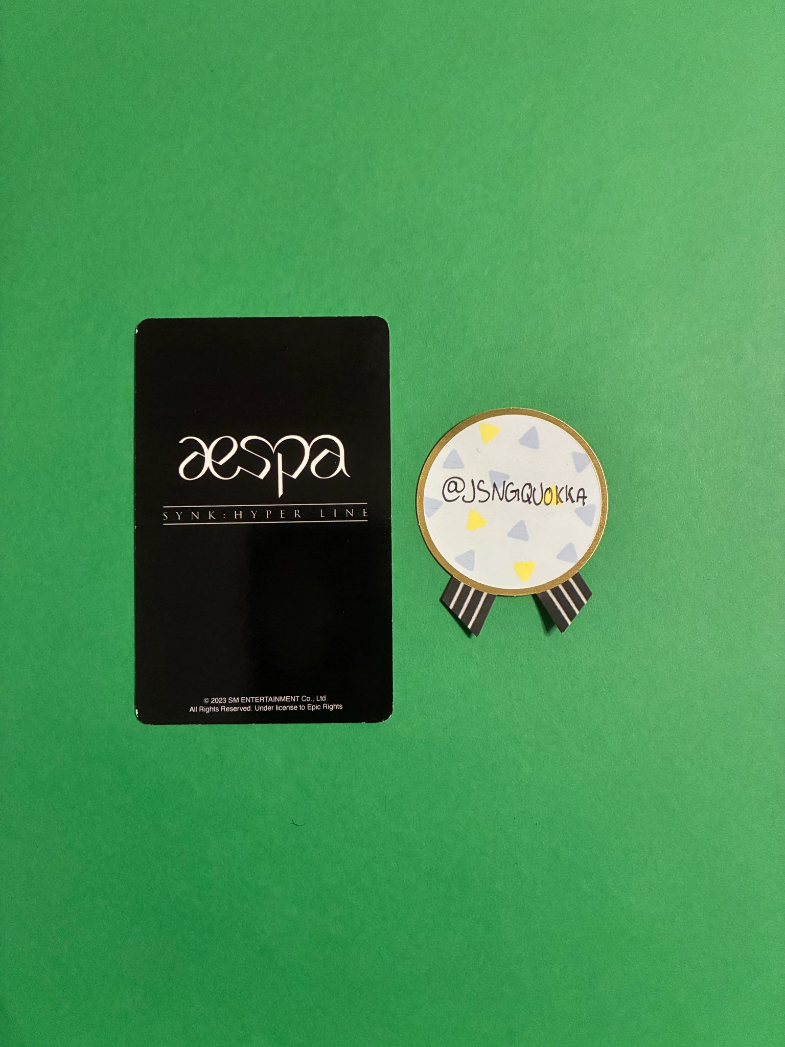 aespa Karina aespa - Karina - SYNK : HYPER LINE Event merch photocard tour merch trading card los angeles listing photo 2