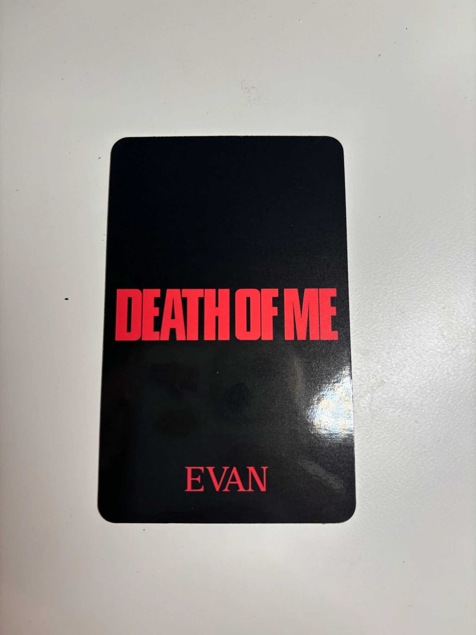 EVAN Evan (Heeseung) EVAN - Evan (Heeseung) - DEATH OF ME Album album photocard target version listing photo 2