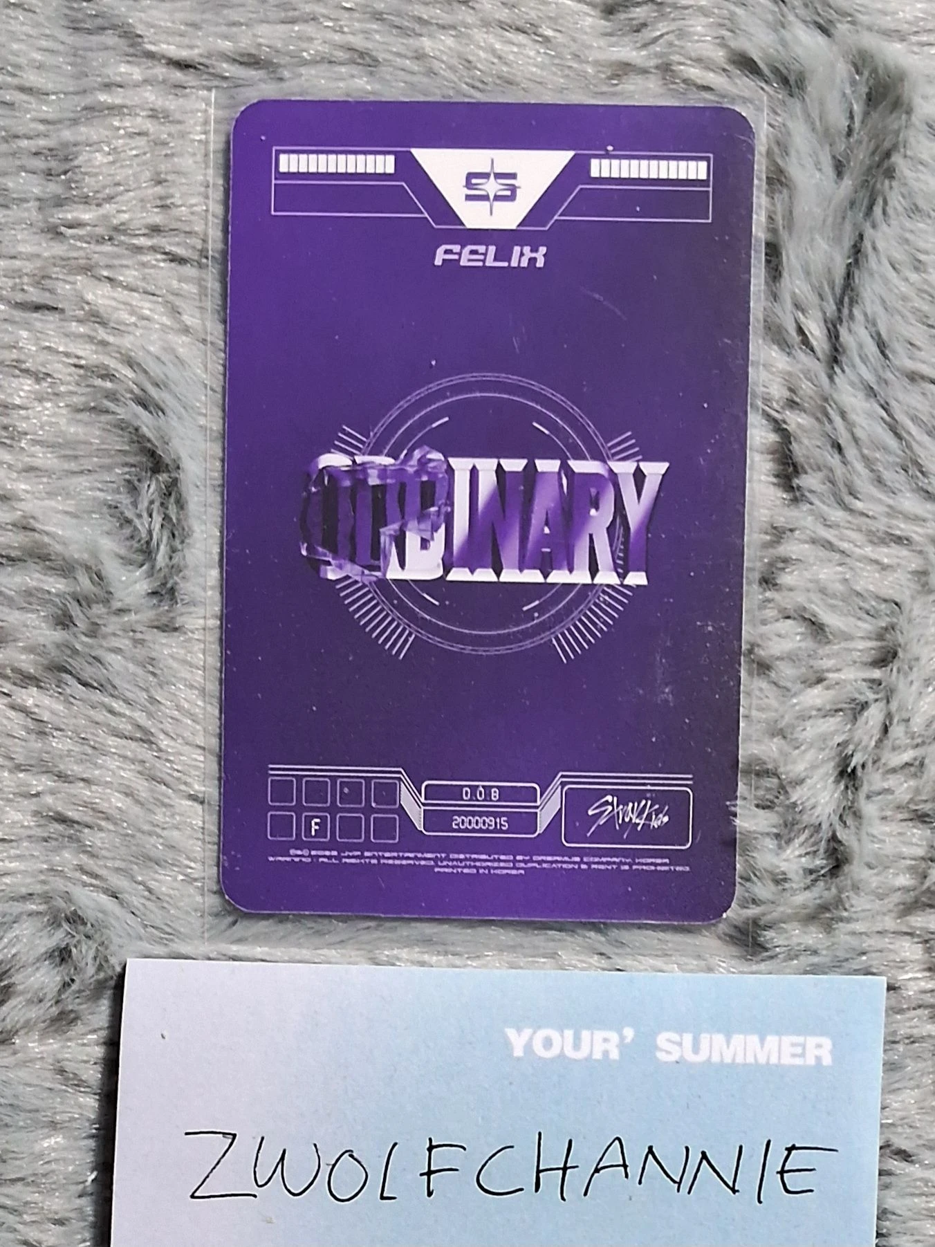 Stray Kids Felix Stray Kids - Felix - Oddinary Album album photocard jewel case version listing photo 2